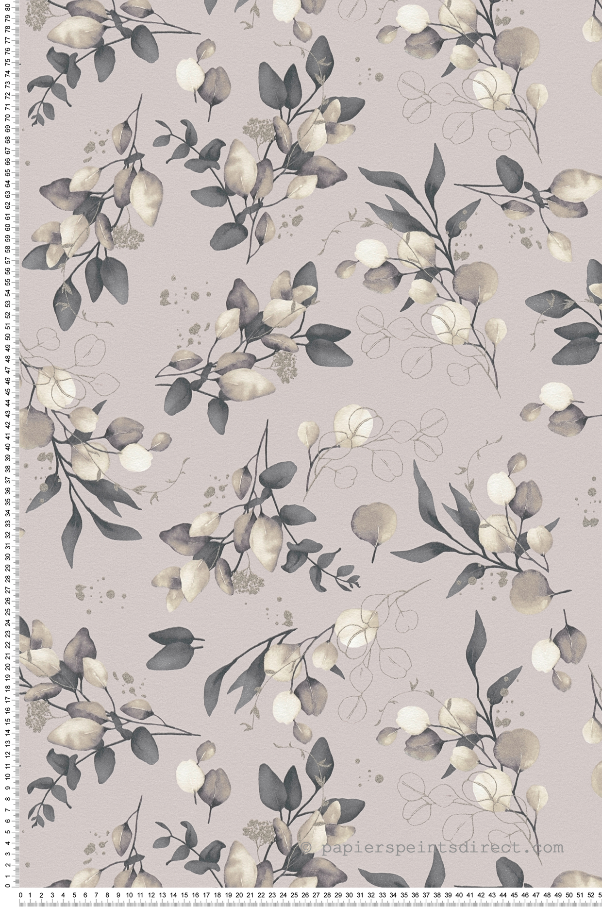 Papier peint Douce Nature taupe métallisé - Pure Elegance d'A.S. Création | Réf. AS-397684