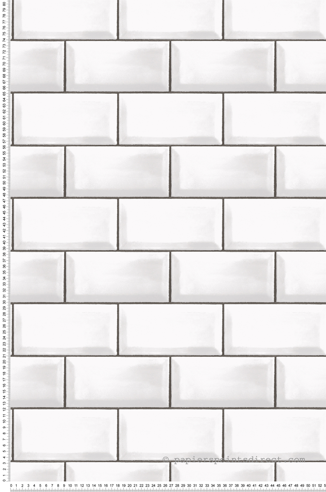 Papier peint Carrelage Métro blanc - Cuisine Fraicheur 6 de Lutèce | Réf. LTC-G45445