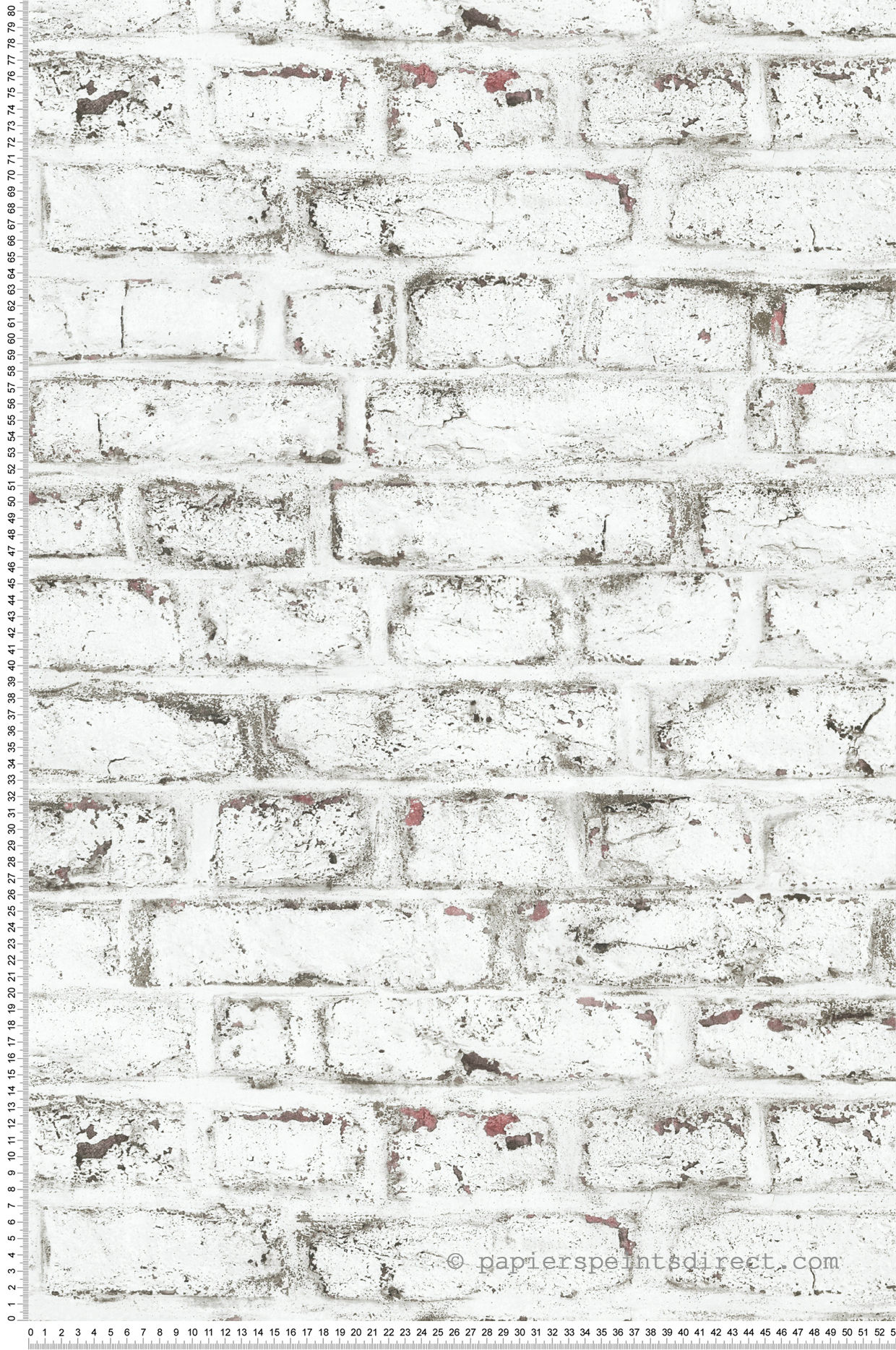 Papier peint Brique Vieillie blanc cassé - Les Aventures de Lutèce | Réf. LTC-51242500