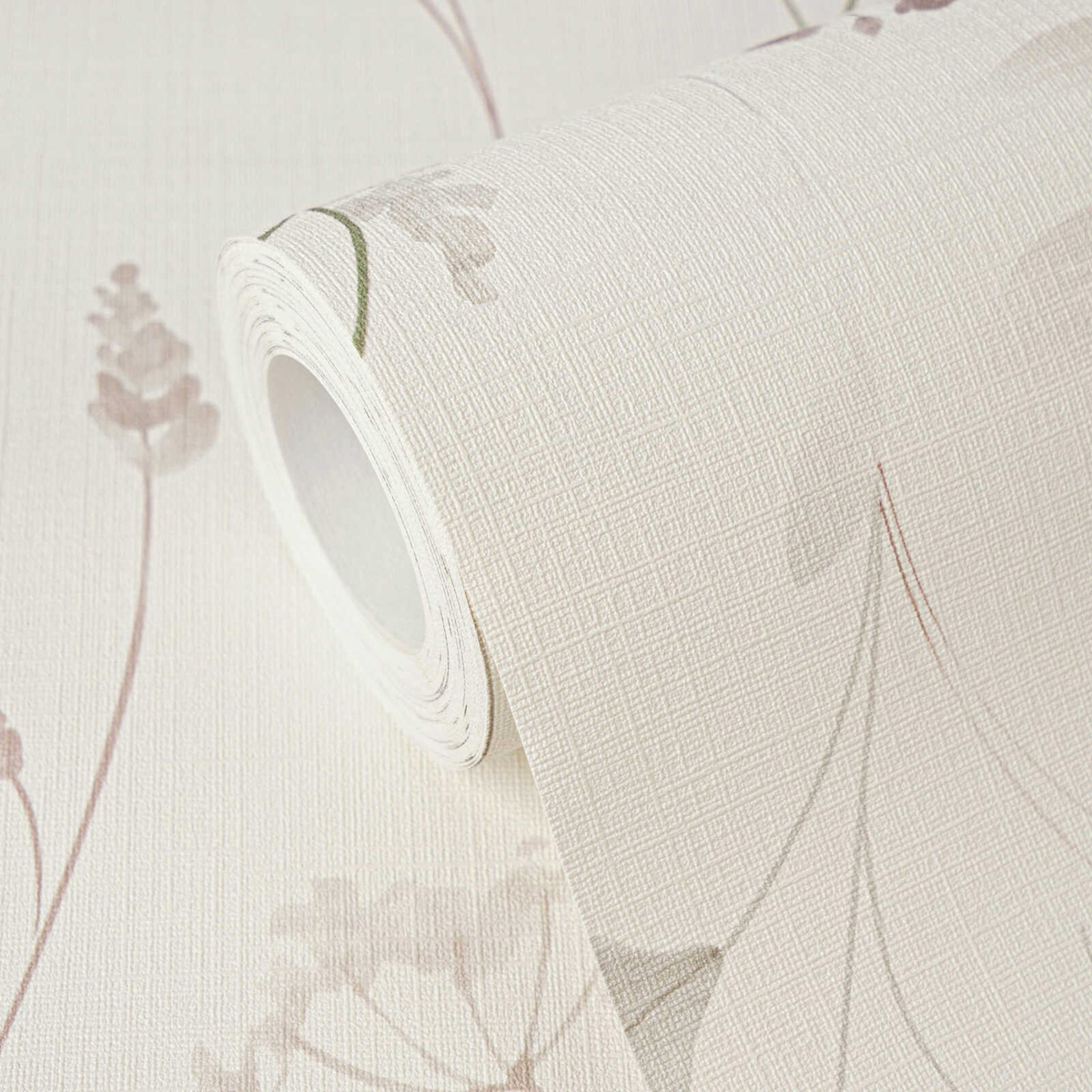 Papier peint Herbier Champêtre Toile vert rose - Pintwalls 3 d'A.S. Création ZOOM | Réf. AS-791703