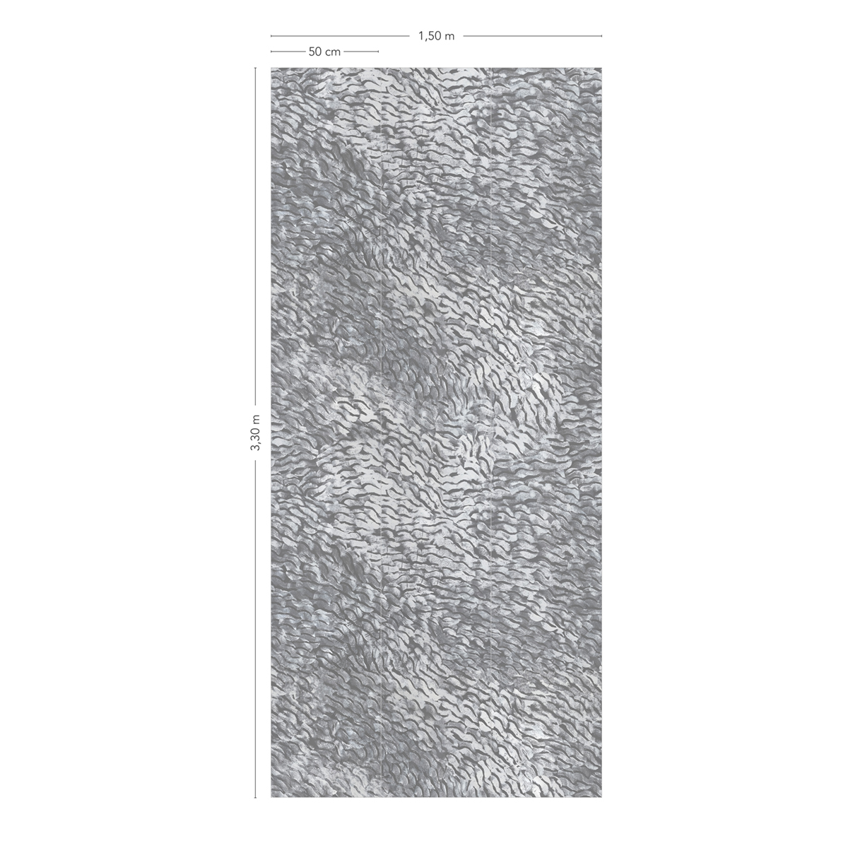 Papier peint panoramique Cascade Gris 1/2/3 - Isidore Leroy