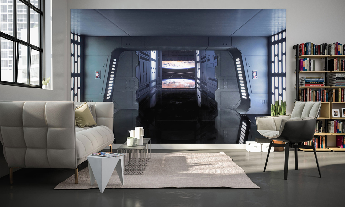 Panoramique Star Wars Death Star Floor - Papier peint Komar
