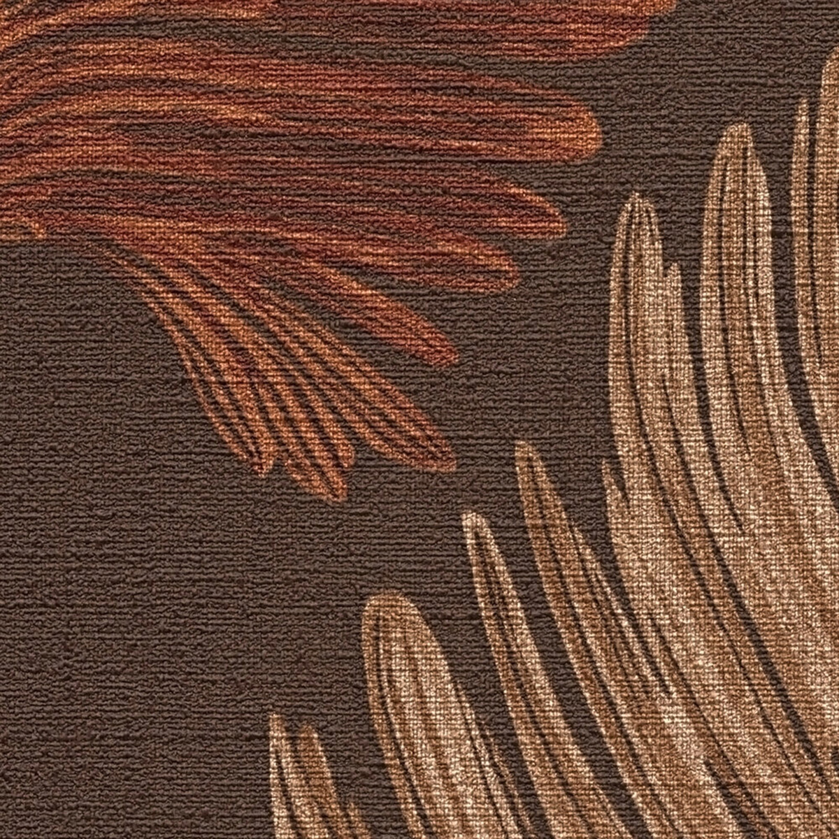 Papier peint Palme Nature rouille chocolat - Metropolitan Stories 4 Hot Spots d'A.S. Création AMB5| Réf. AS-786735