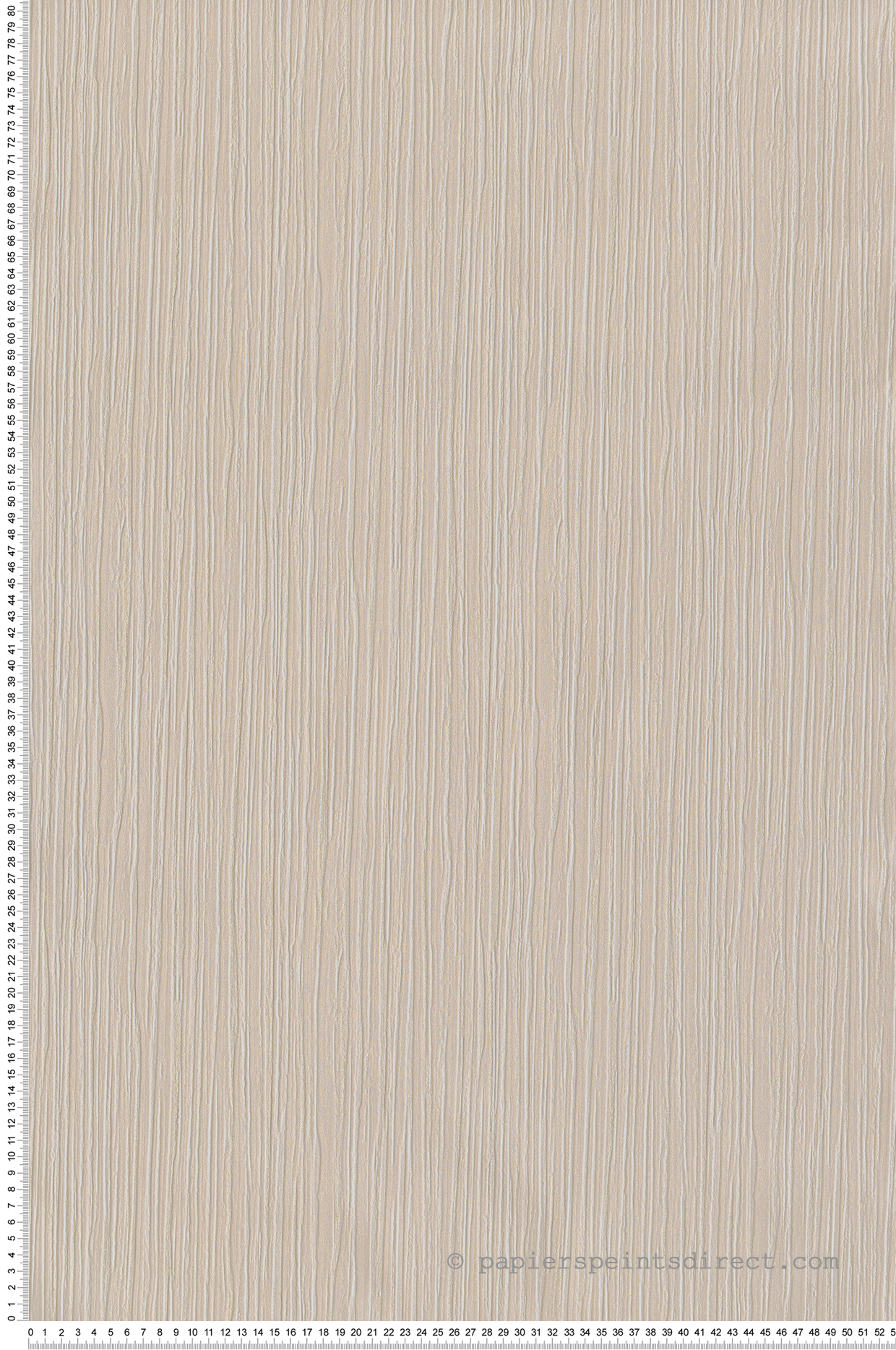 Papier peint Faux Uni Rayé blanc cassé et doré - Grand Classic de Montecolino | Réf. MC-Z66831