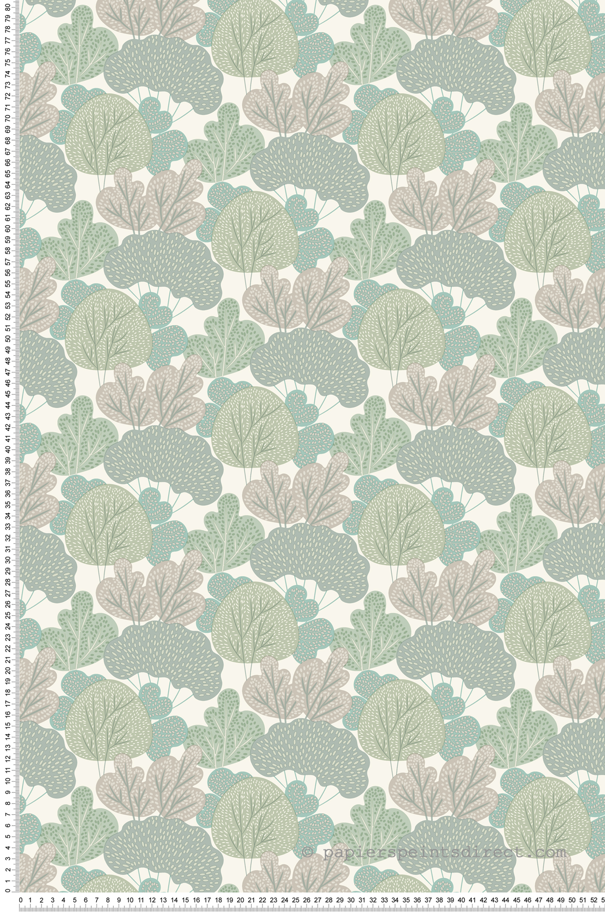 Papier peint Arbre Petit Bois vert - La belle histoire d'Ugépa | Réf. UGP-A96814