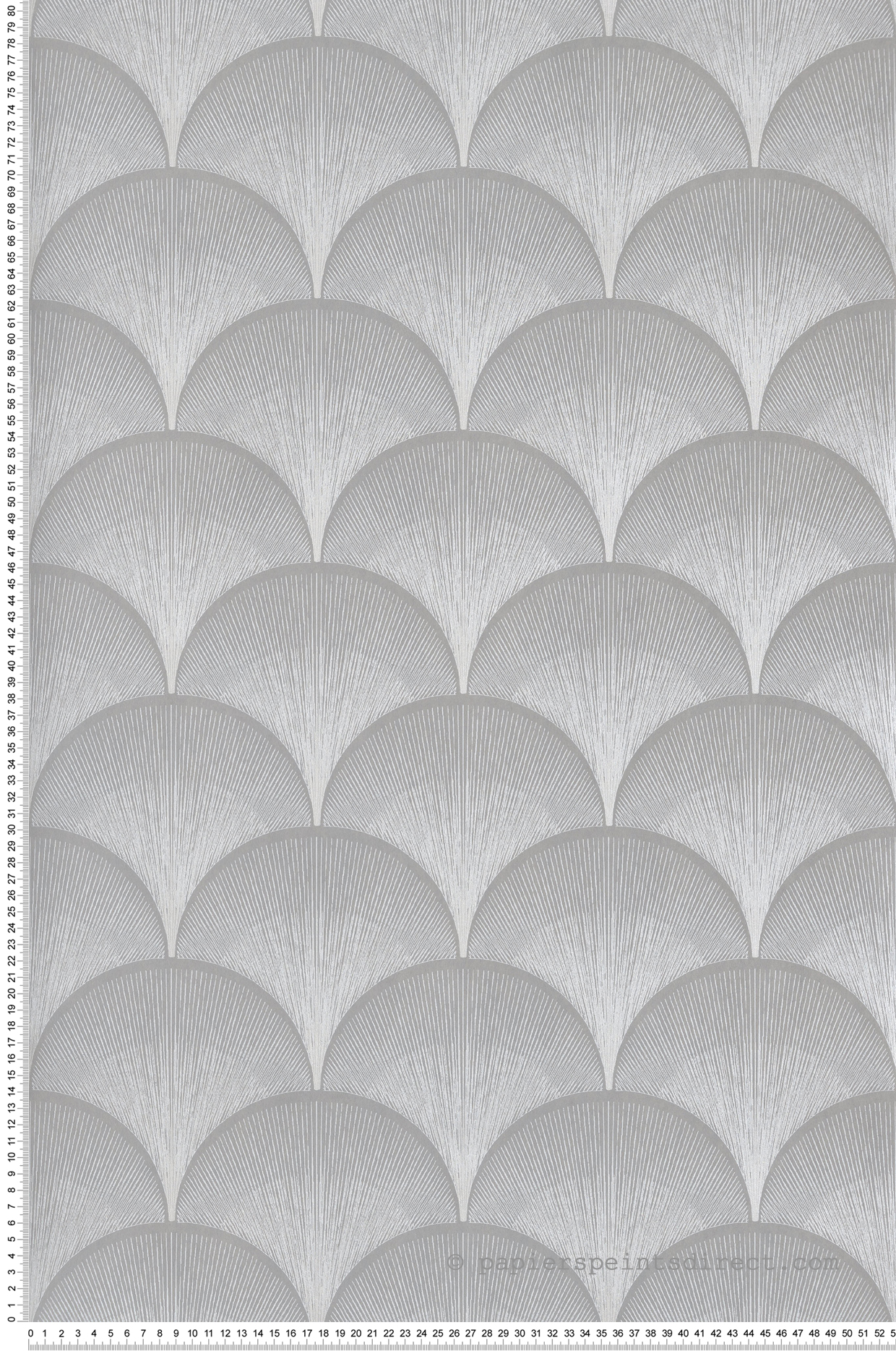 Papier peint Plume de Paon Broadway taupe nacré - Twenties de Casadéco | Réf. TWNT88661515