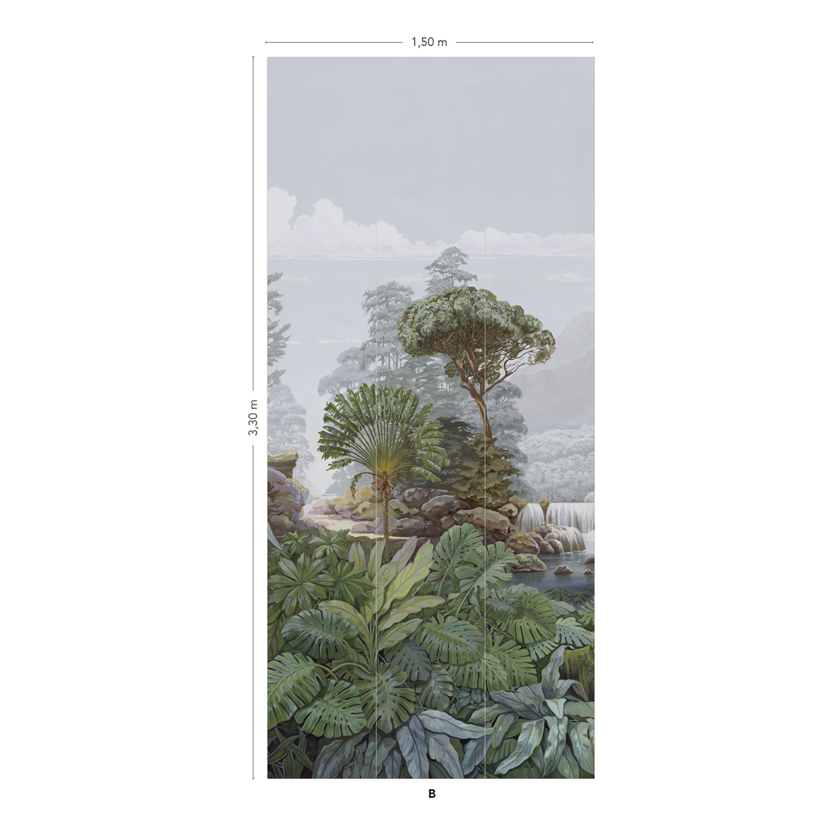 Papier peint panoramique Firone Corail B - 4/5/6 - Isidore Leroy AMB