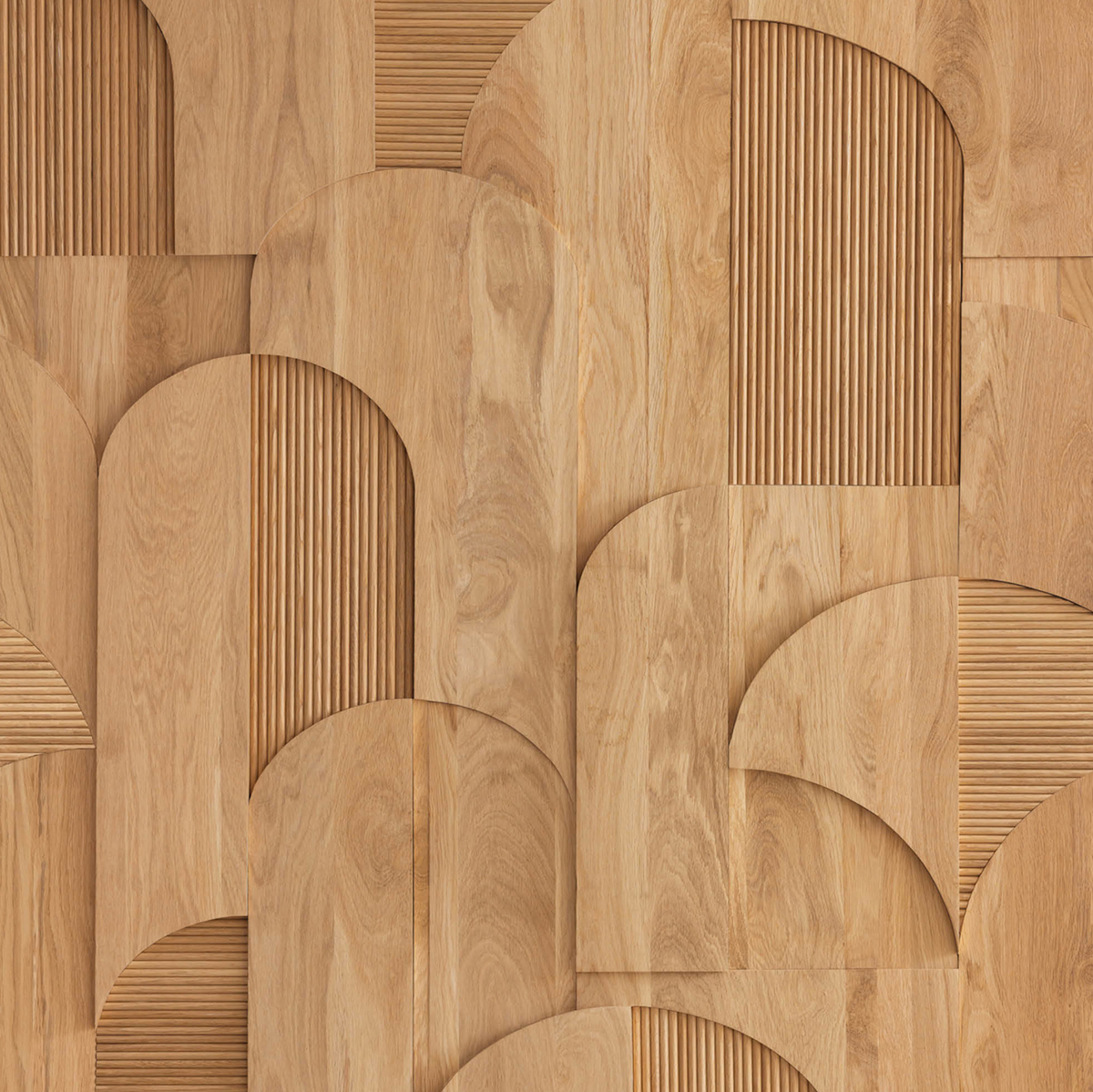 Papier peint panoramique Bois Tassea beige S 250X250 - Woodline de Casélio | Réf. WOD106861006