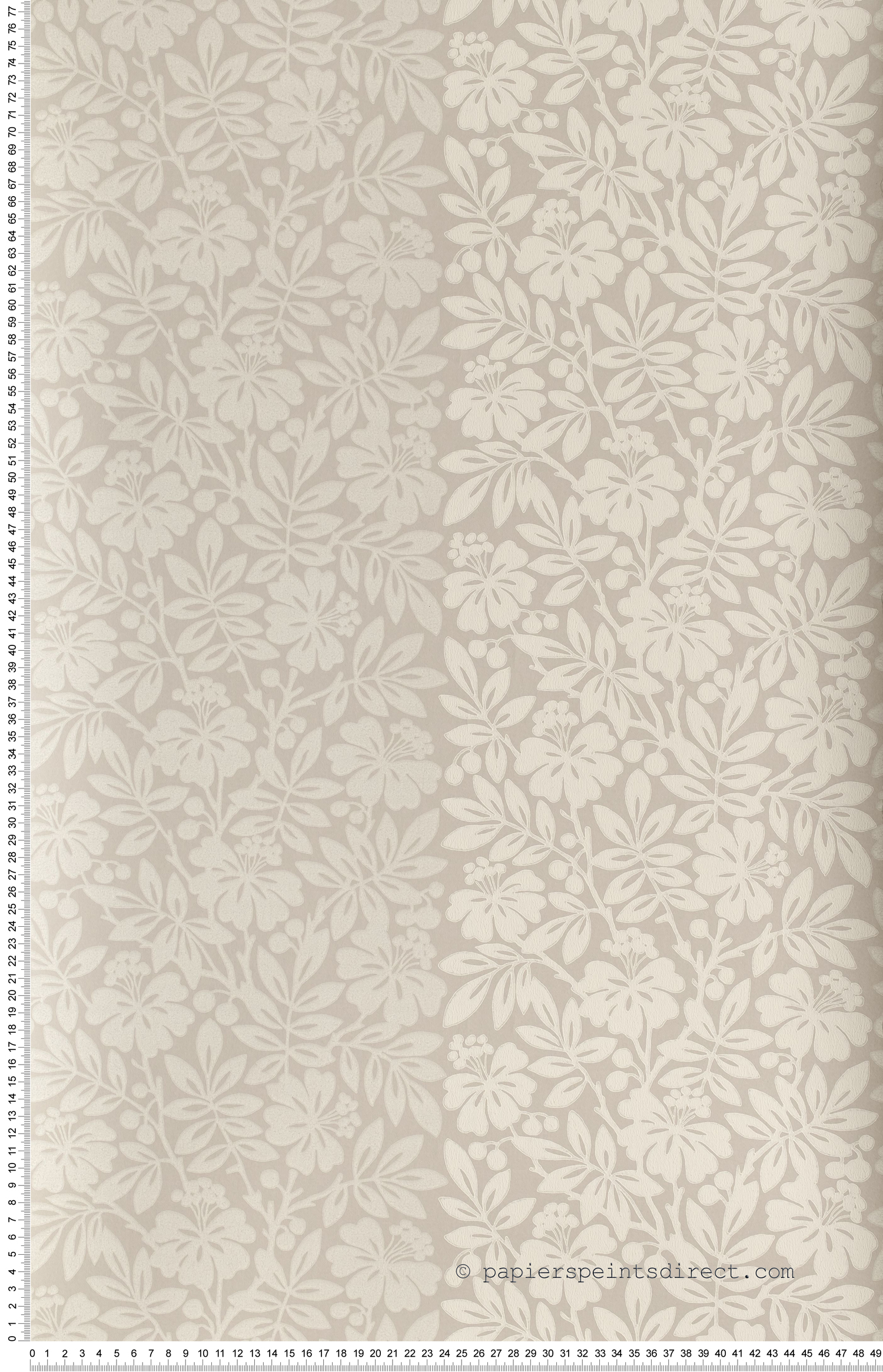 Carlisle street Gentle grey - Painted Papers de Little Greene