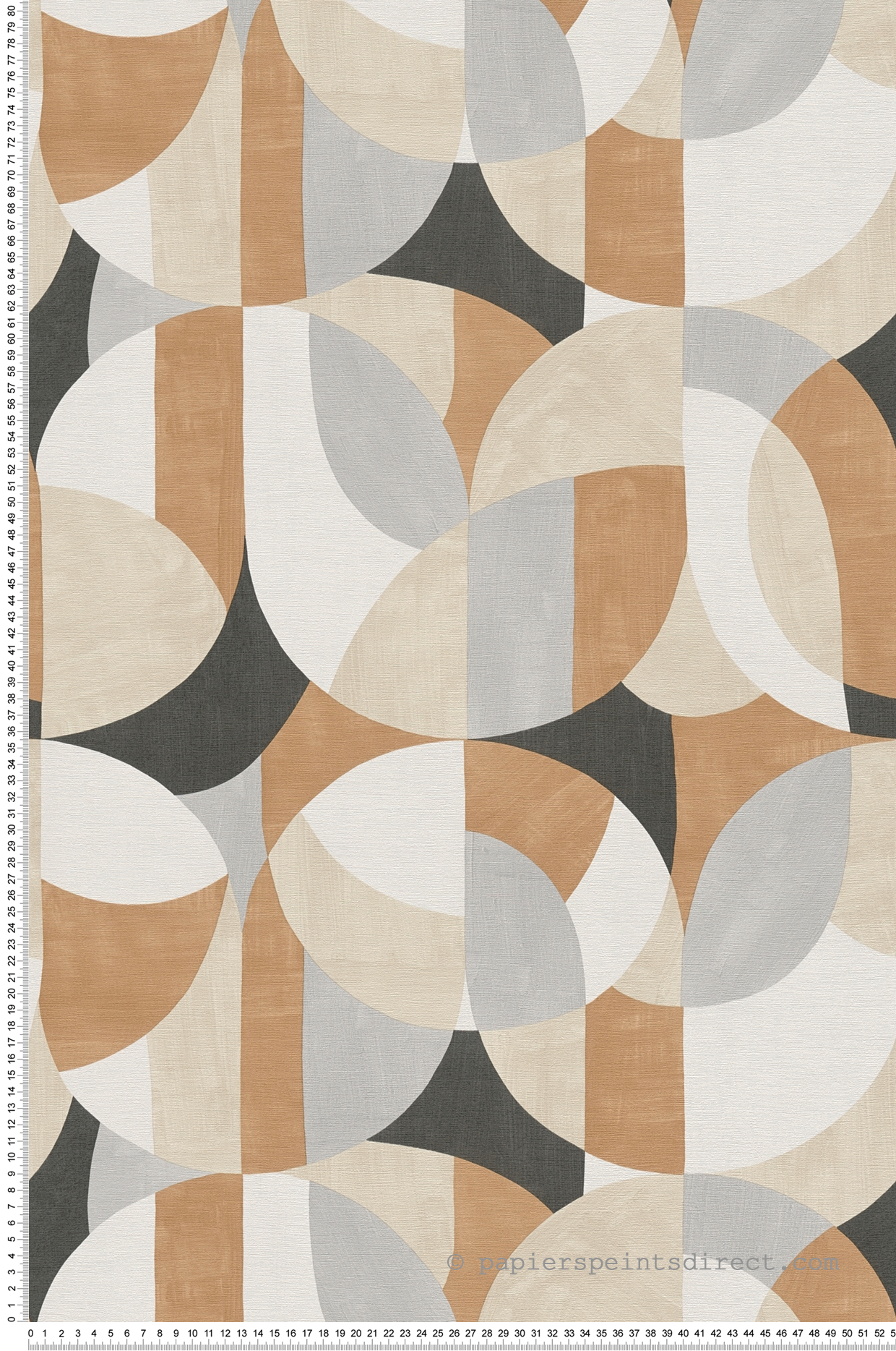 Papier peint Graphique Abstrait caramel gris - French Affair d'A.S. Création | Réf. AS-399321