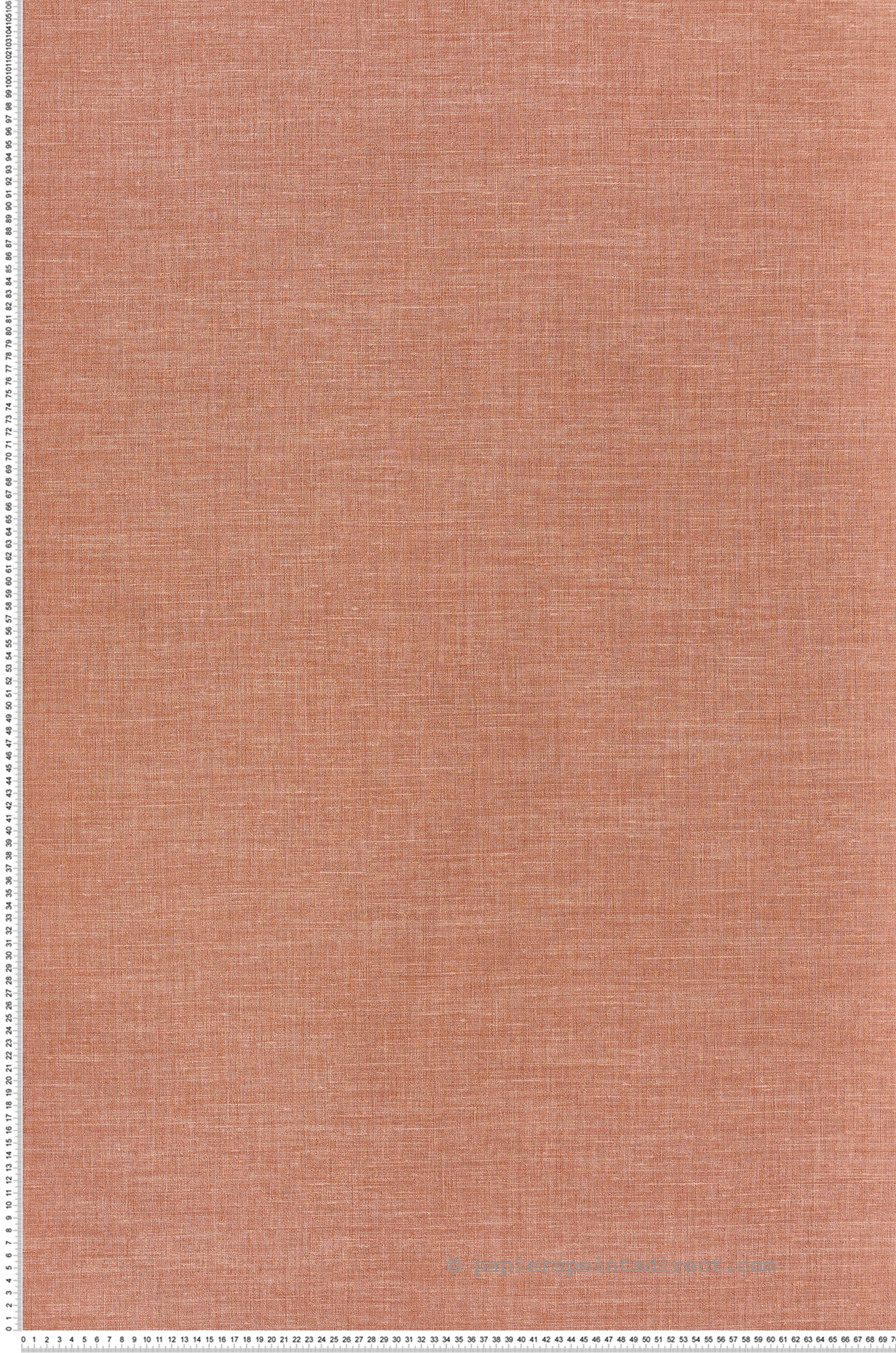 Papier peint Lin Shinok orange corail - Le Lin 3 de Casamance | Réf. CAS-F73819772