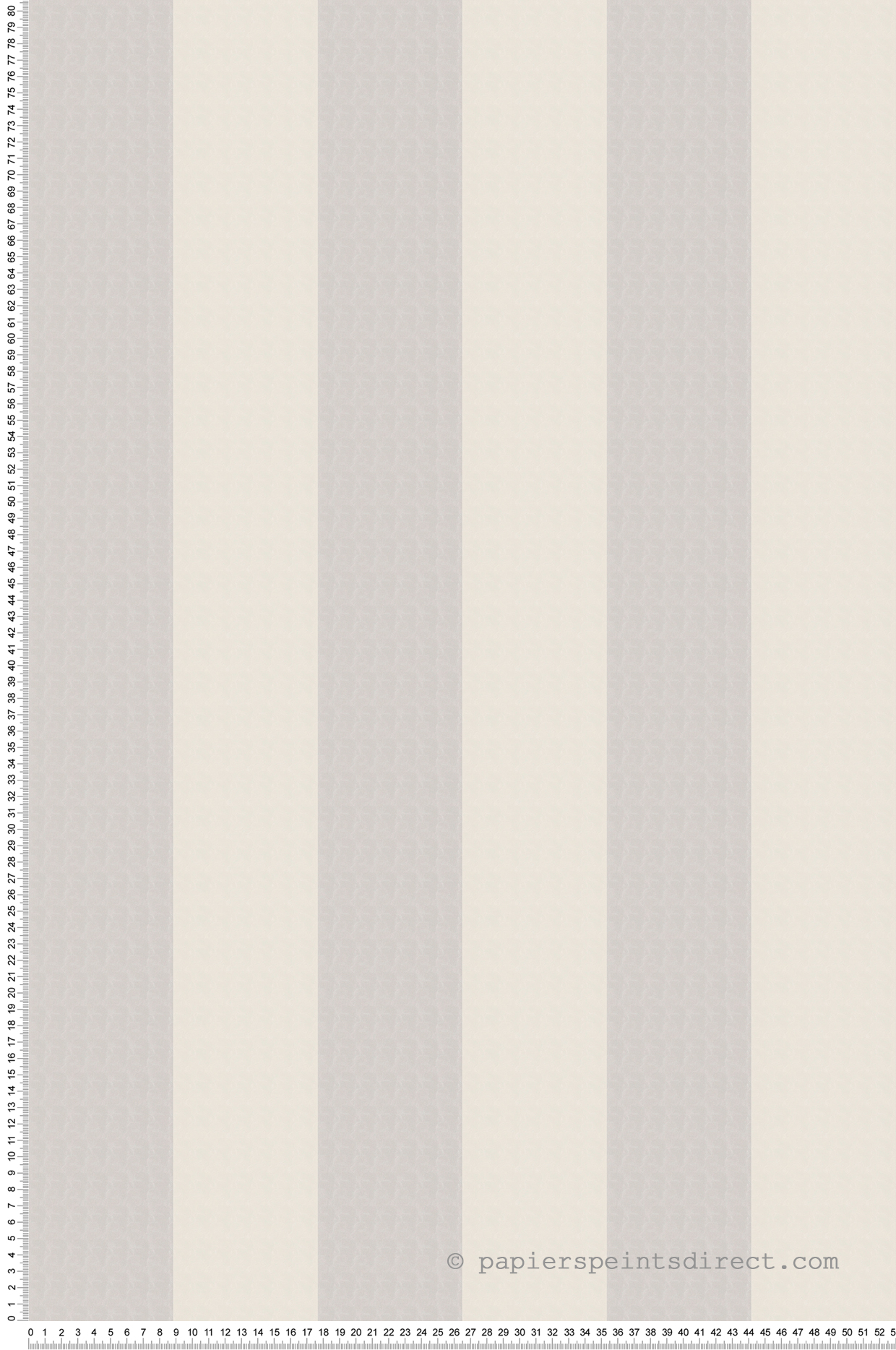 Papier peint Rayure Cara gris clair - Karl Lagerfeld de Montecolino | Réf. MC-37849-4