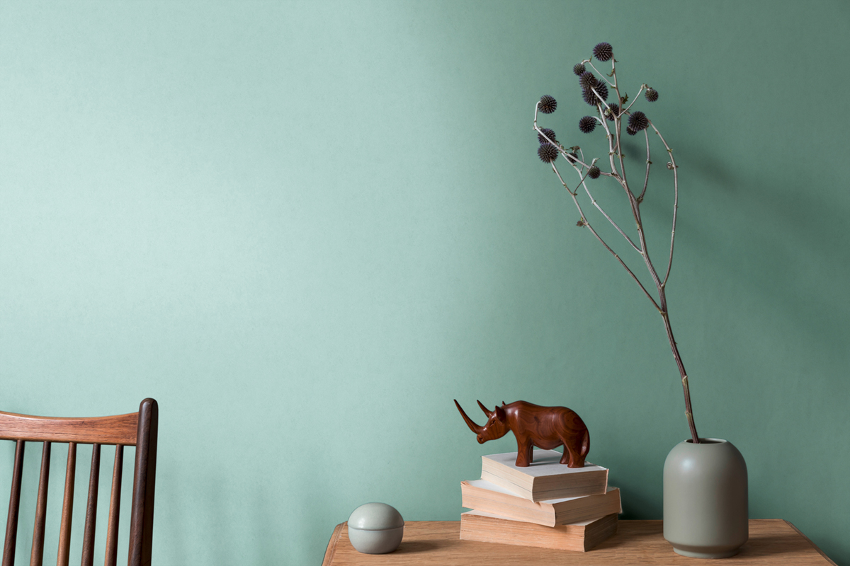 Papier peint Uni Plâtre vert céladon - Arcade d'Architects Paper AMB3 | Réf. 39331-3