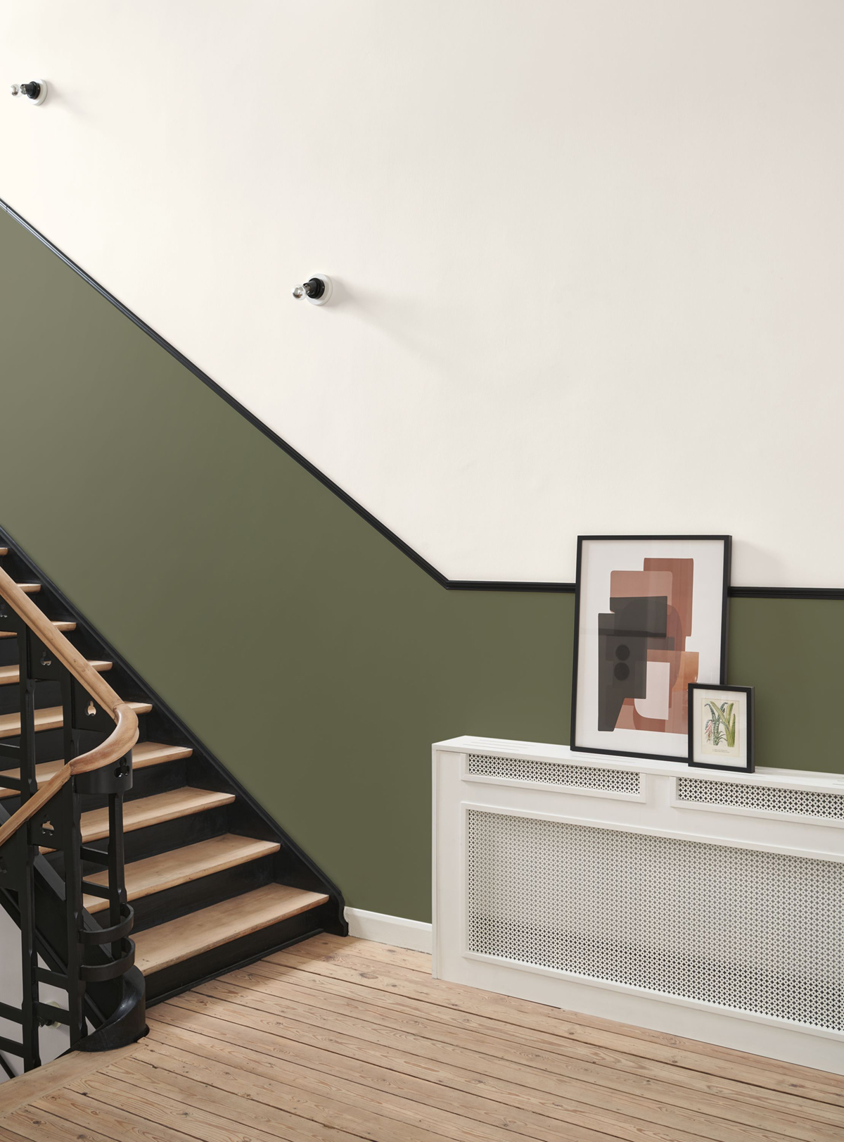 Papier peint Uni Pigments Buvard vert olive - Galons et Frises de Casadéco | Réf. GAFR200337606