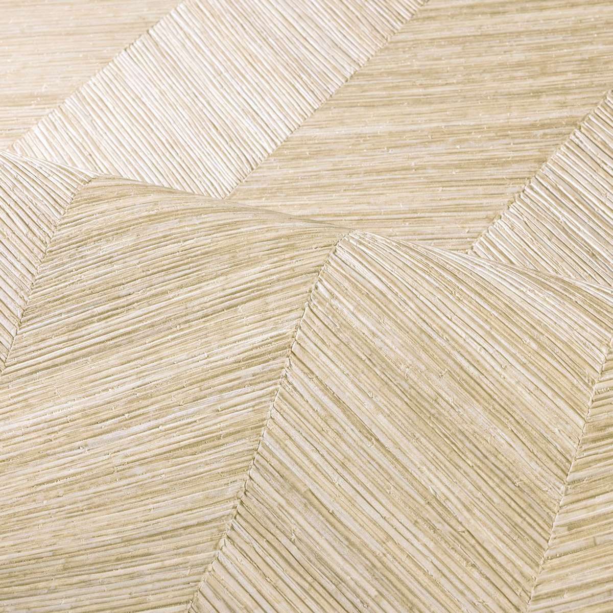 Papier peint Chevron Bois Ocotea beige coquille - Nature sur Mesure de Casamance | Réf. CAS-B75372446