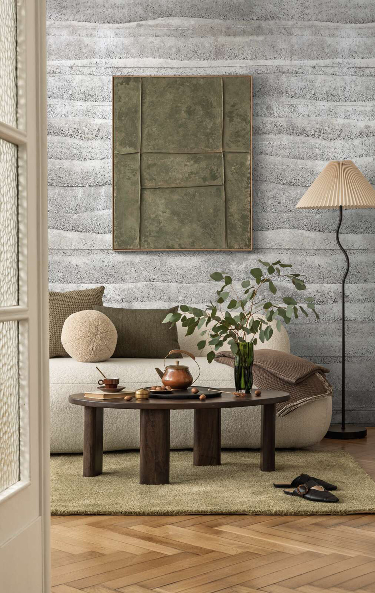 Papier peint panoramique Béton Strié gris - Vibes & Styles d'A.S. Création | Réf. AS-792173