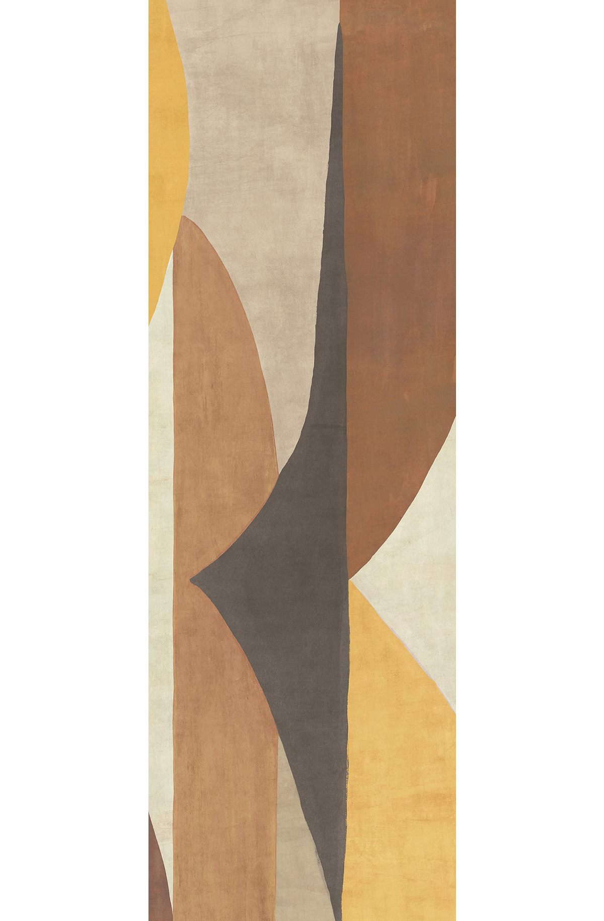 Papier peint panoramique Fresque Arrondie Luana curry - B H260 - Amani de Masureel | Réf. MAS-DGAMA3012-260