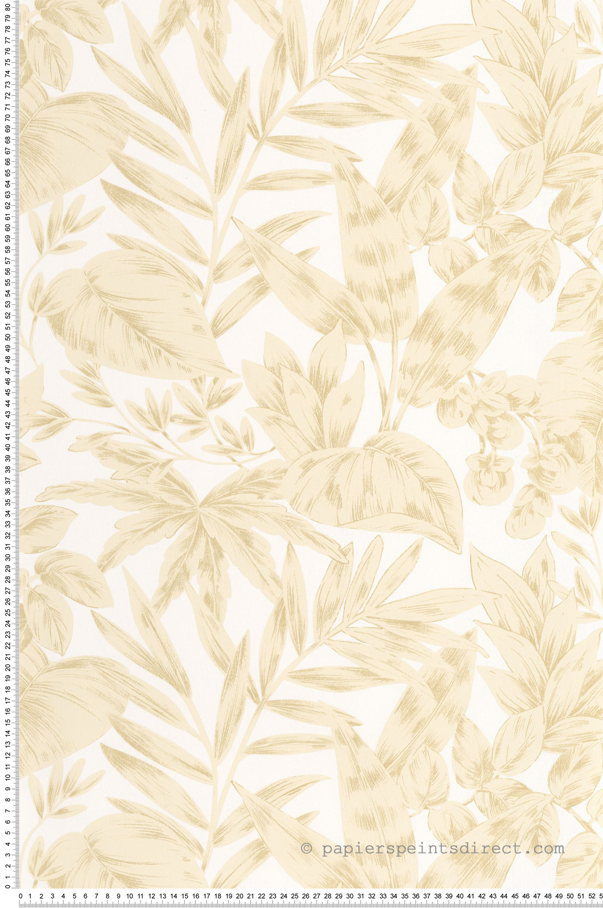 Papier peint Feuille Jungle Kalea beige - Elea de Casélio | Réf. ELEA107361010
