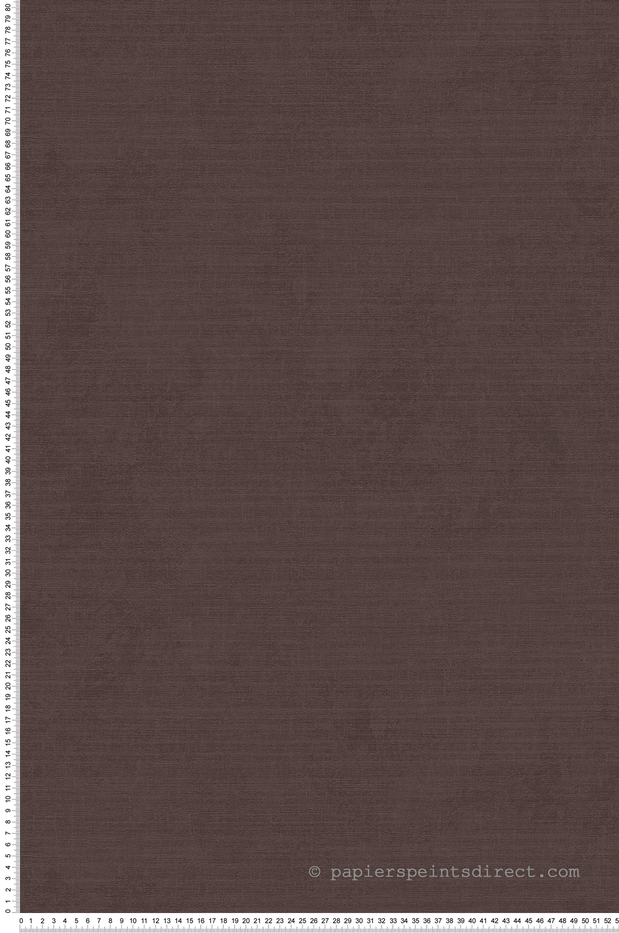 Papier peint Uni Effet Craft chocolat - Abaca de Lutèce | Réf. LTC-51233128