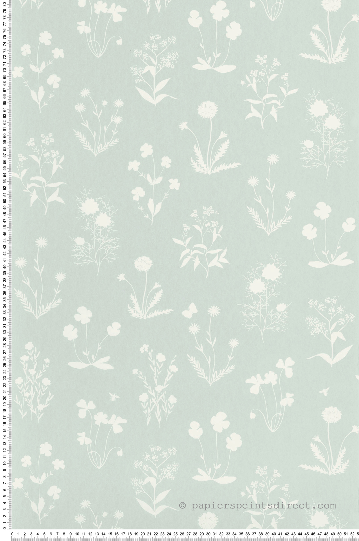 Papier peint Plante Herbier vert d'eau - Gardens de Casadéco | Réf. GADN87627045