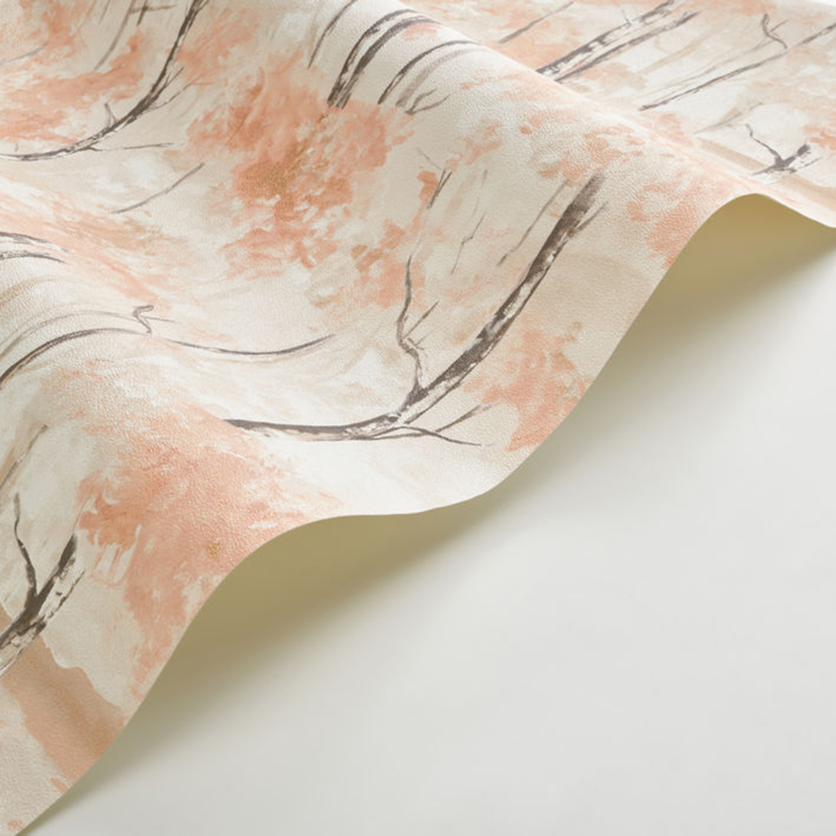 Papier peint Forêt Skandinavia saumon doré - Riverside 4 de Casadéco AMBV | Réf. RIVI89544391