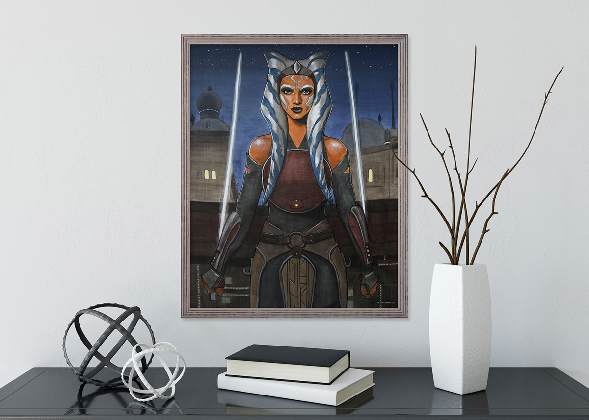 Affiche enfant Ahsoka Star Wars - Affiche décorative Komar Into Wonderland