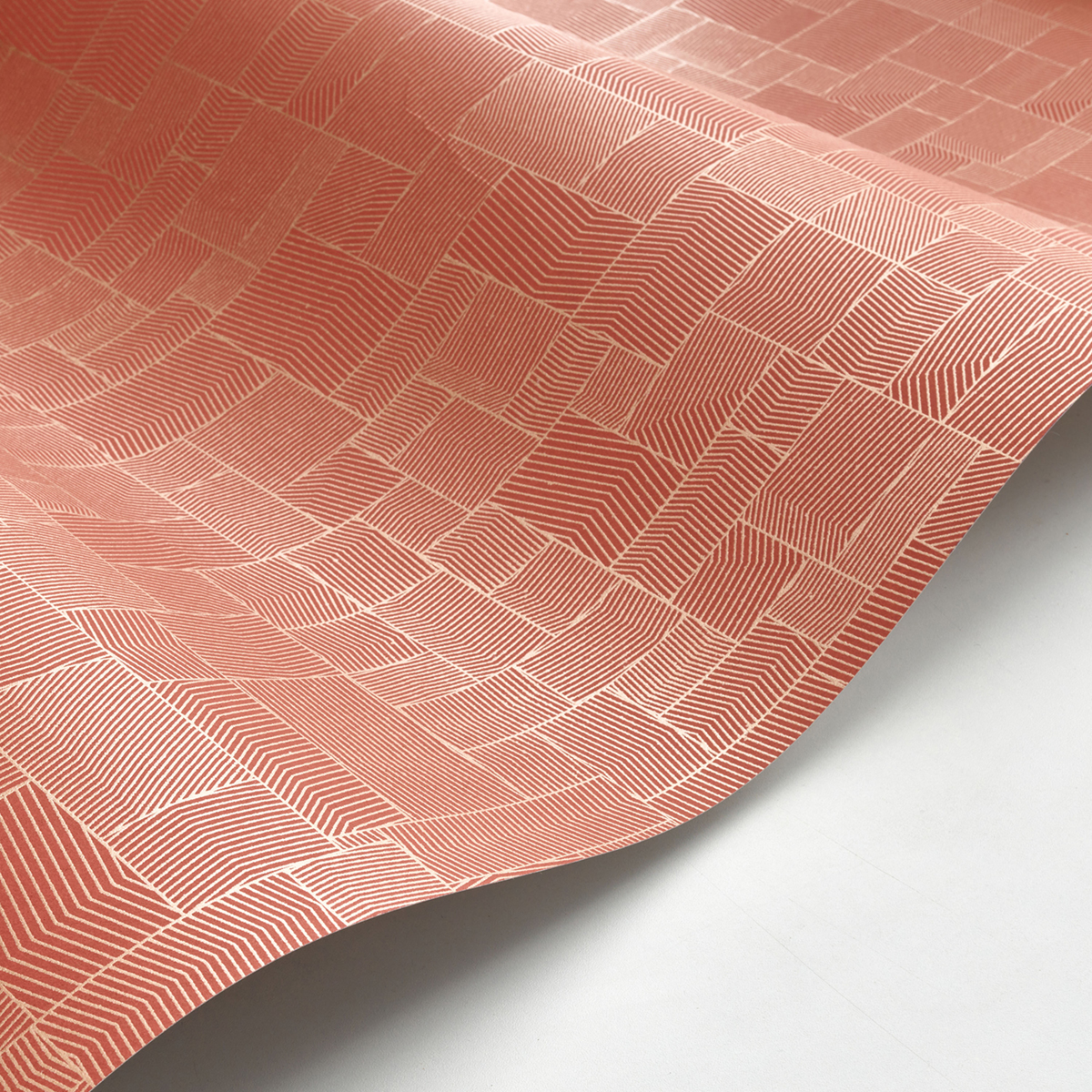 Papier peint Kensai rouge carmin doré - Kyoto de Casadéco AMB2 | Réf. KYTO88768879