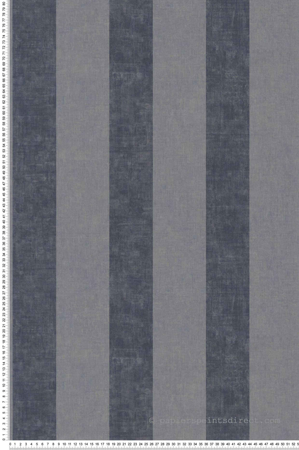 Papier peint Rayure Alizé bleu nuit doré - Les Rayures de Casadéco | Réf. RAYS84039506