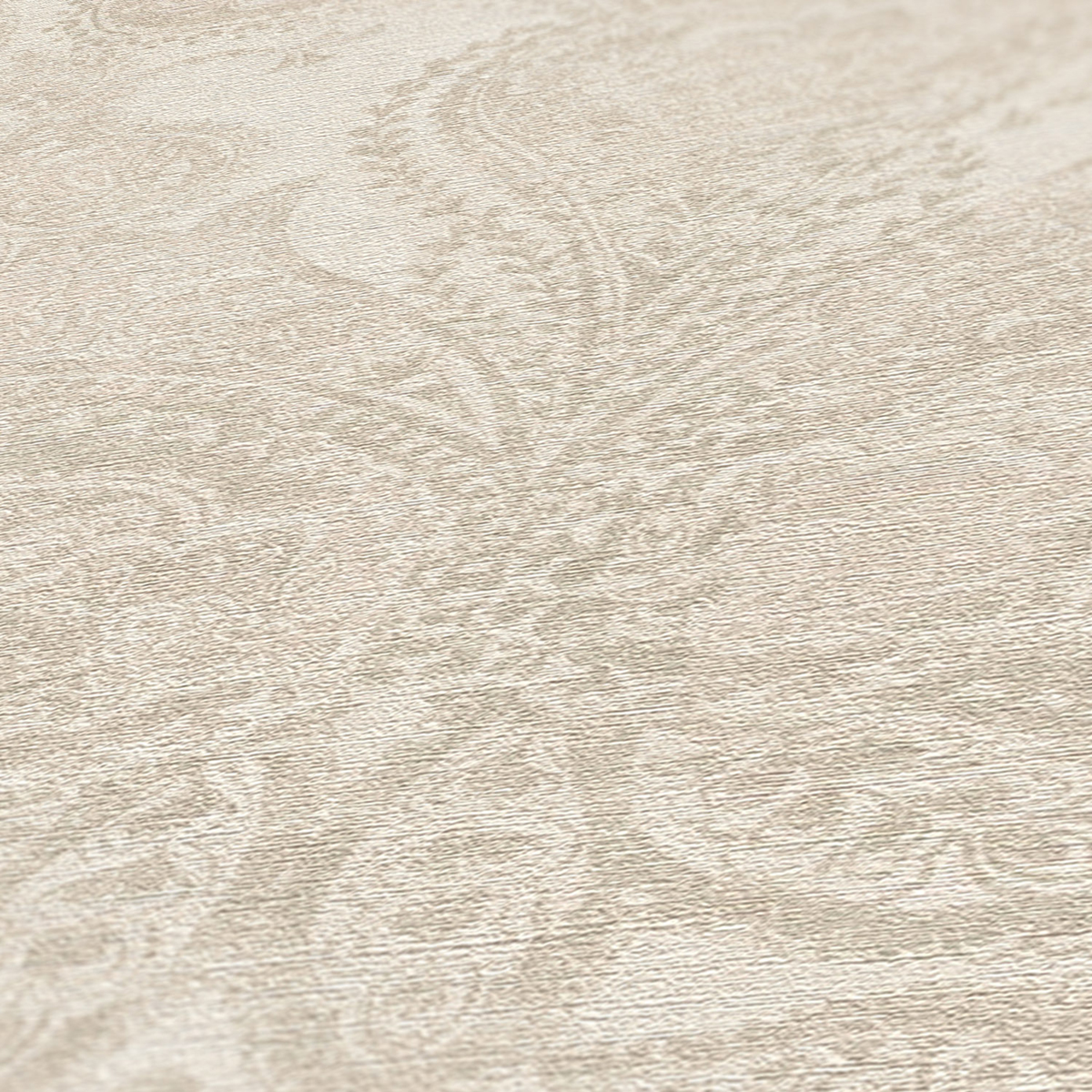 Papier peint Arabesque Glamour Maha gris clair nacré - Metropolitan Stories 3 d'A.S. Création AMB4 | Réf. AS-391193