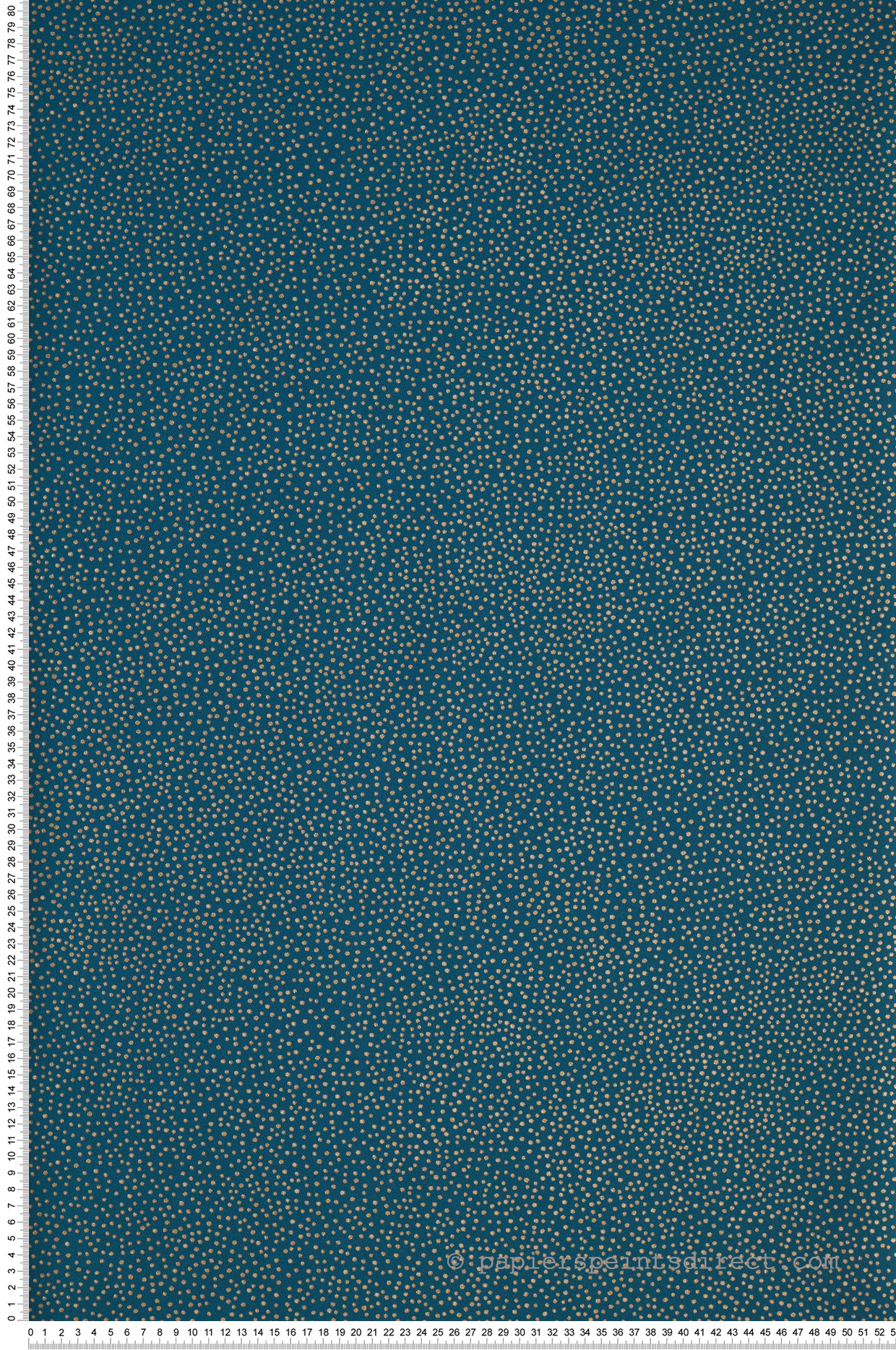Papier peint Pois Sparkle bleu canard doré - Green Life 2 de Casélio | Réf. GNL2101736128