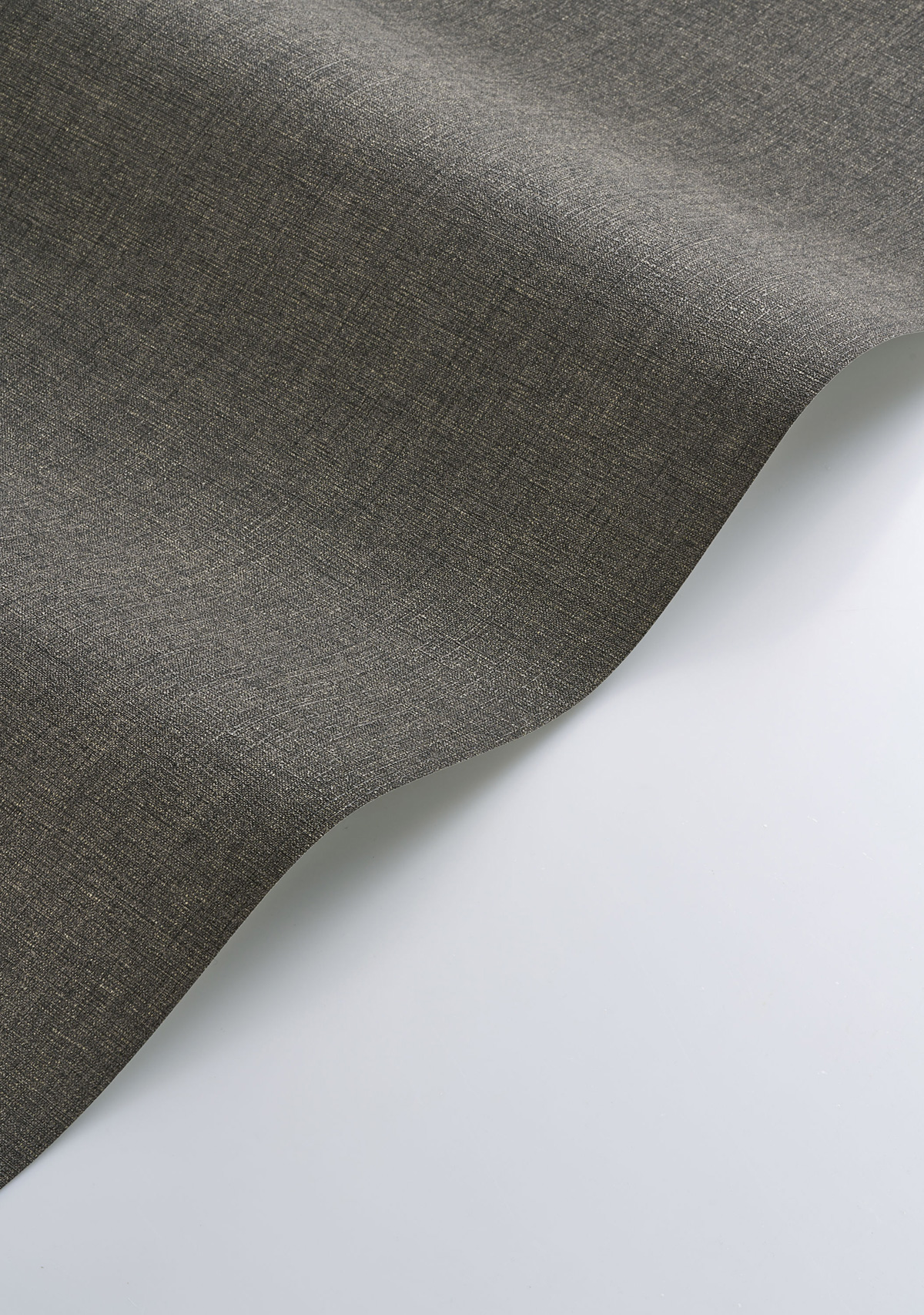 Papier peint Uni Lin Métallisé Caractère anthracite doré - Matera de Casadéco AMBV| Réf. MATA201179889