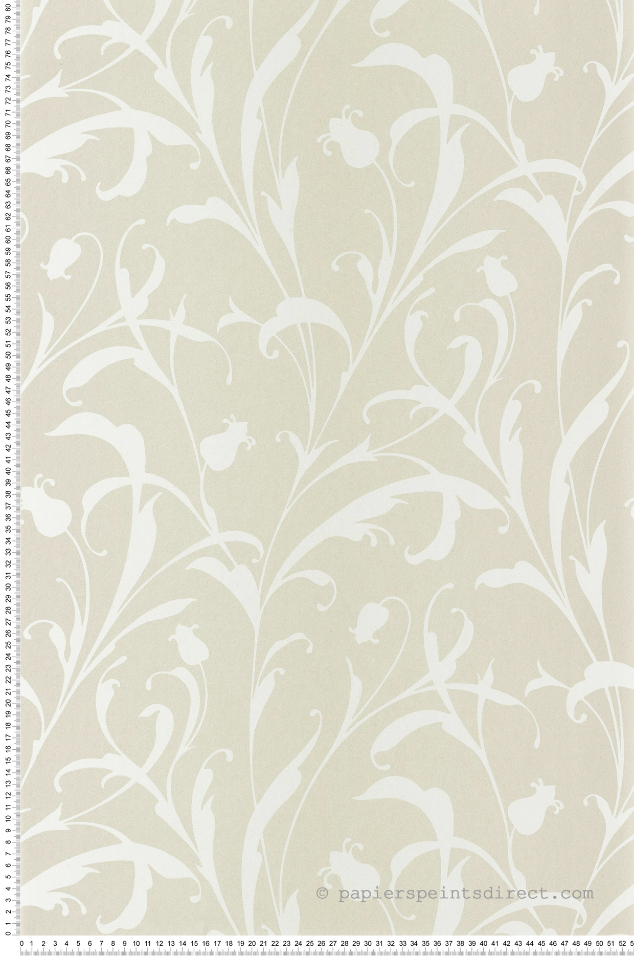 Papier peint Feuillages Arabesques Opaline vert amande nacré - Elixir de Casadéco | Réf. EXIR202007129