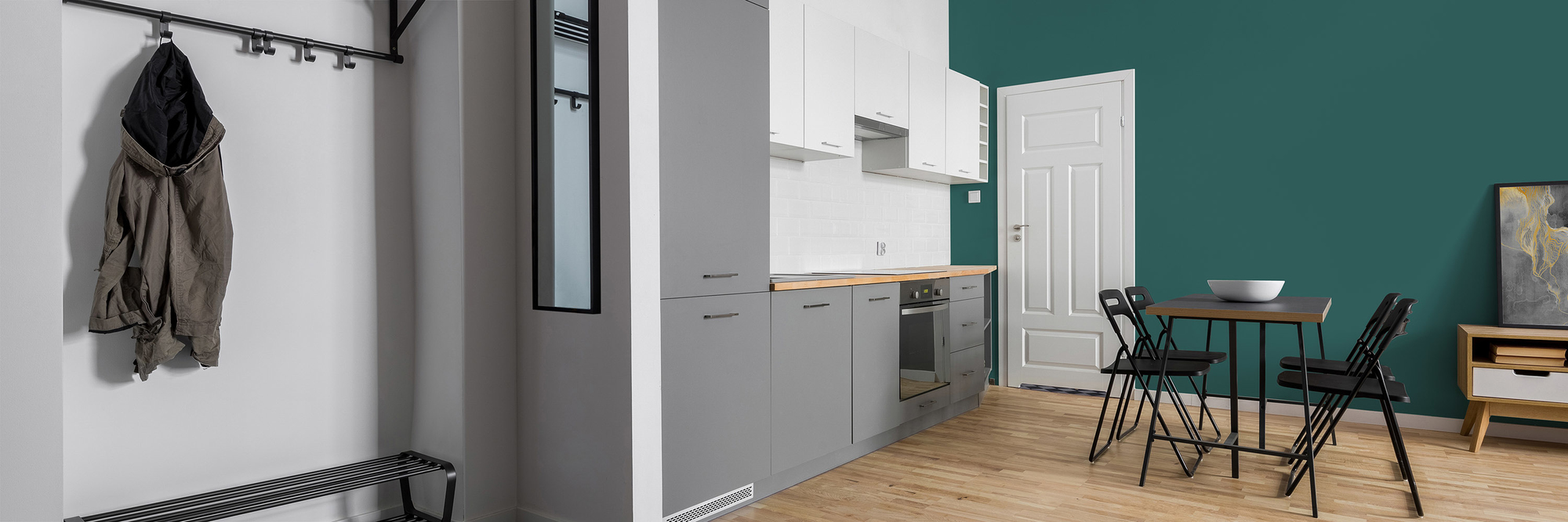 Image d'un pot de 1 litre de peinture Puro vert emerald green - c4011