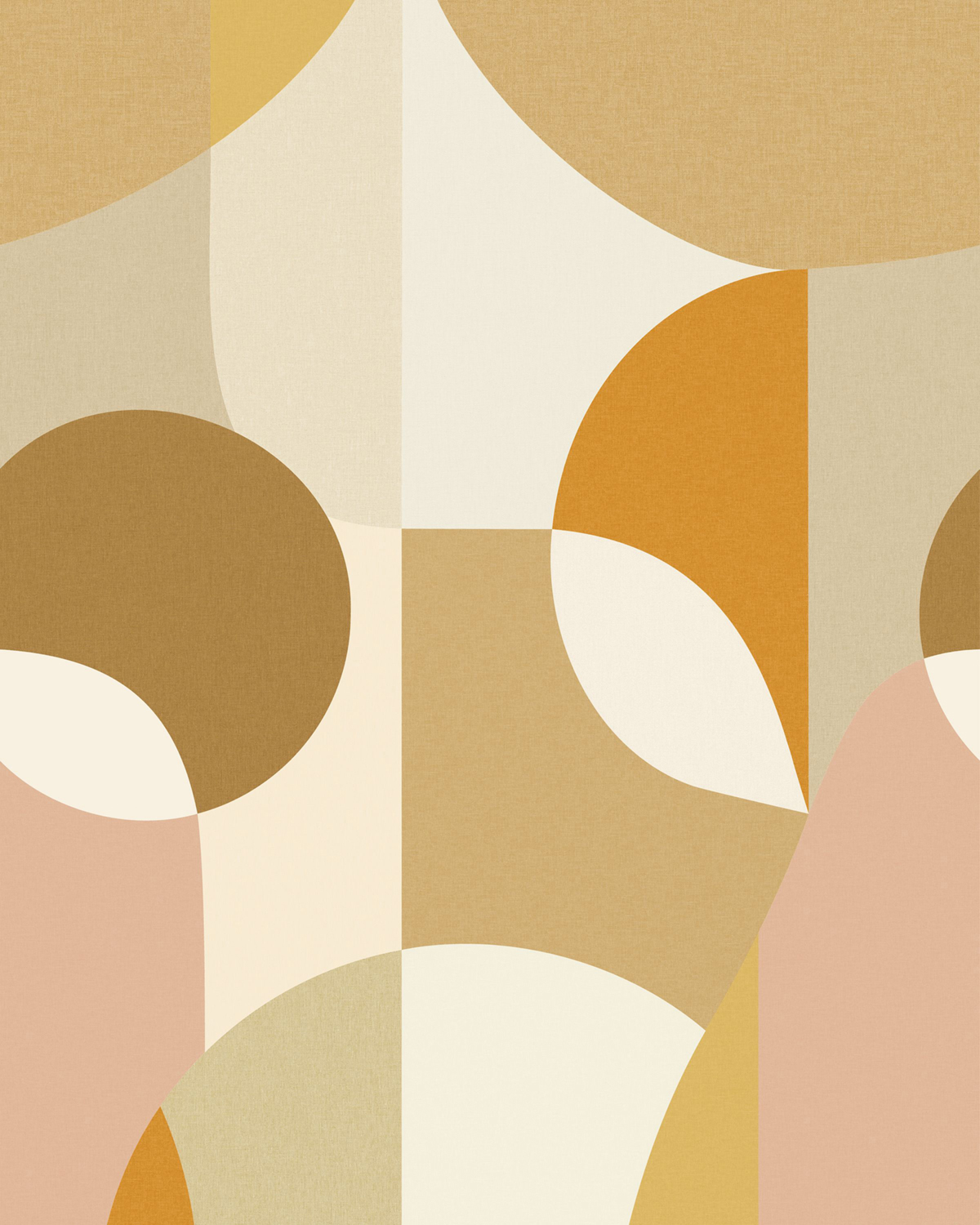 Papier peint panoramique Bulle Molly beige rose S 200X250 - Twist de Casélio | Réf. TST106452005