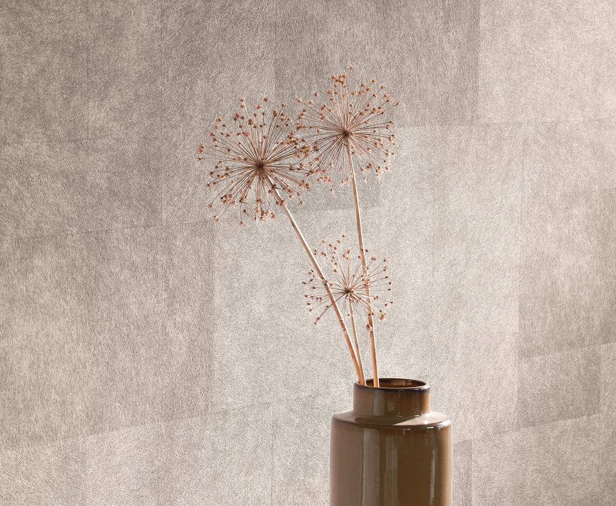 Papier peint Fourrure Géométrique Western gris - Leathers de Casadéco | AMB Réf. LEAT87179202