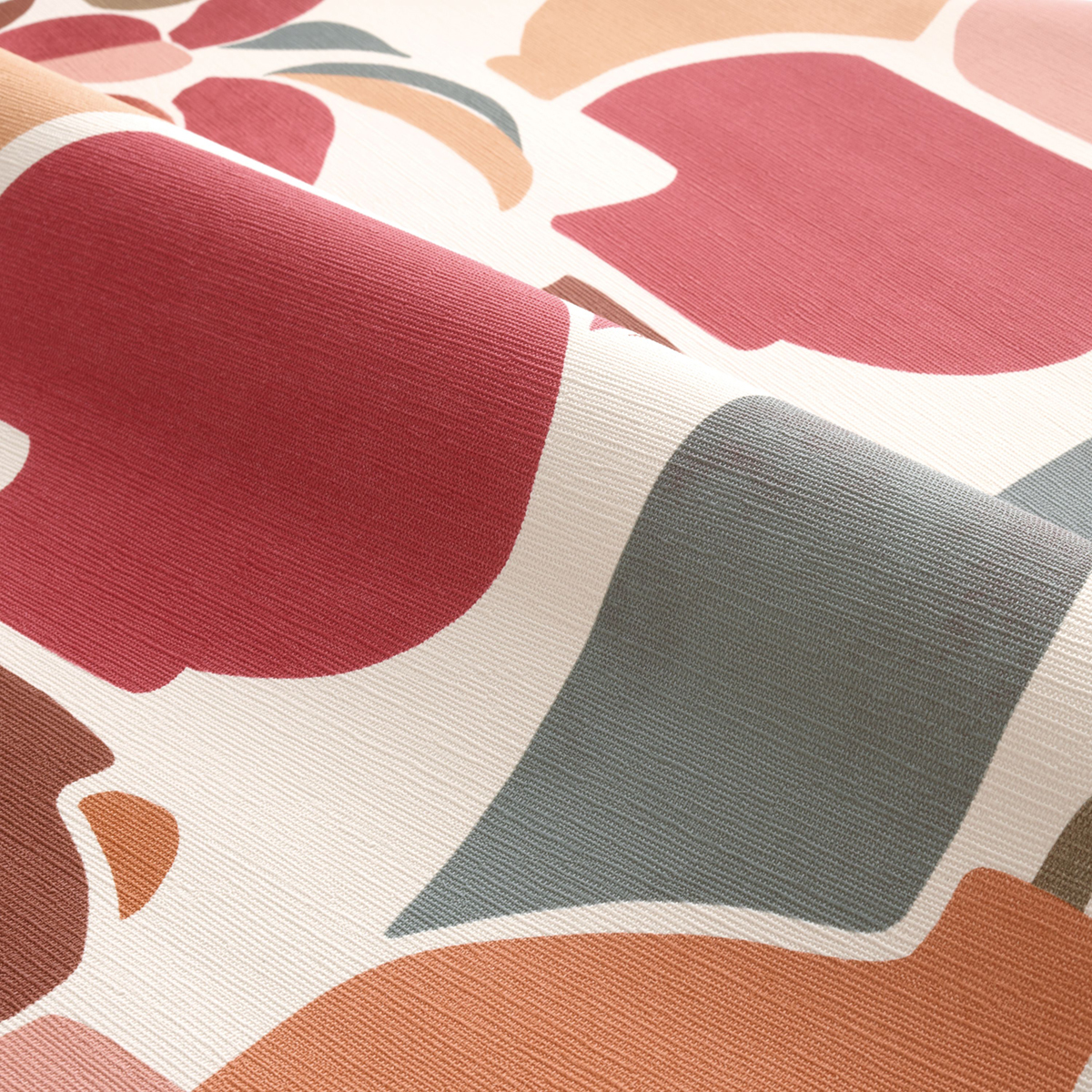 Papier peint Vase Céramique Vallauris orange rose - Terra Rossa de Casamance AMBV | Réf. CAS-76210712