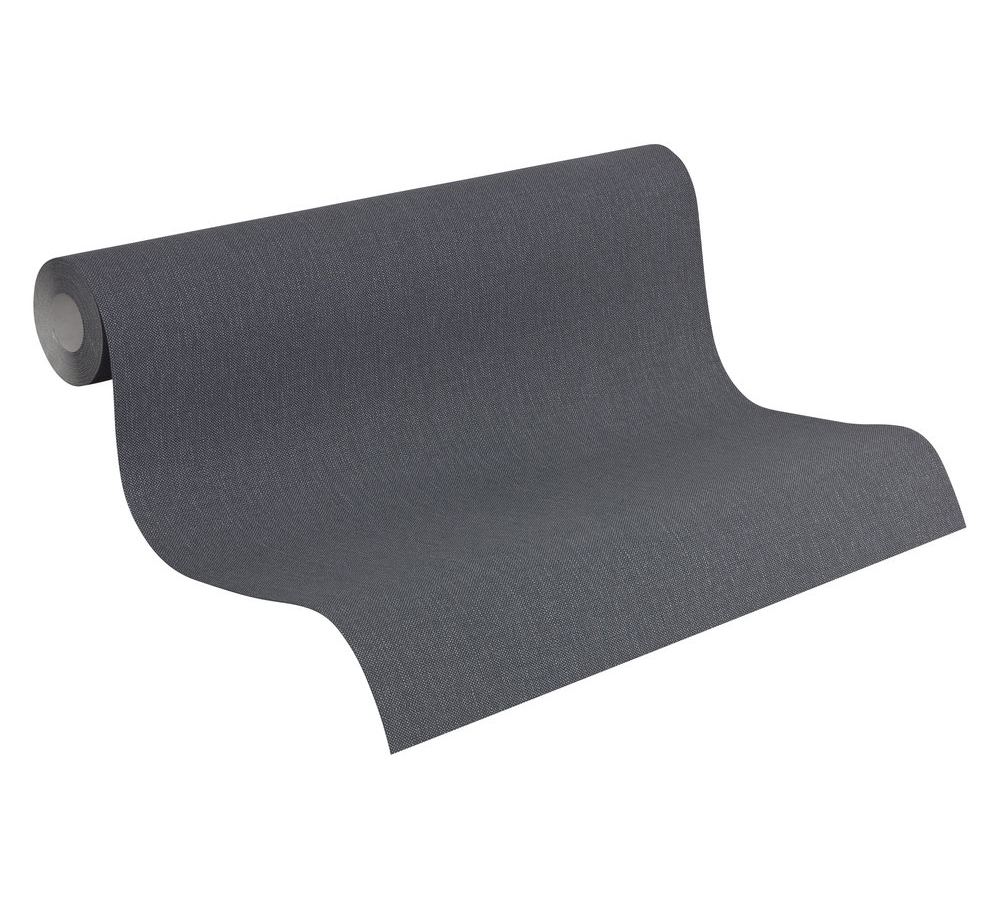 Papier peint Uni Toile gris intense - Pure Elegance d'A.S. Création AMBR | Réf. AS-211774