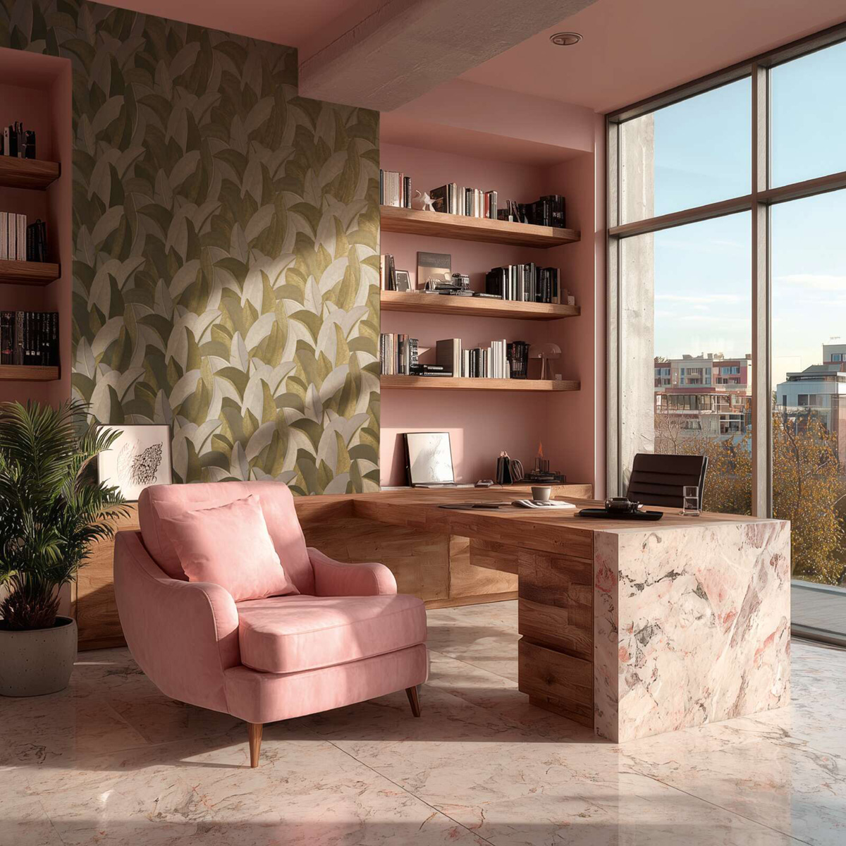 Papier peint Feuillage Graphique doré - Vibes & Styles d'A.S. Création AMB2| Réf. AS-790393