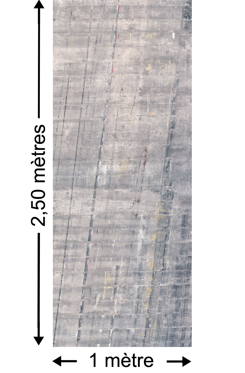 Papier peint béton Concrete Panel - Papier peint lé unique Komar