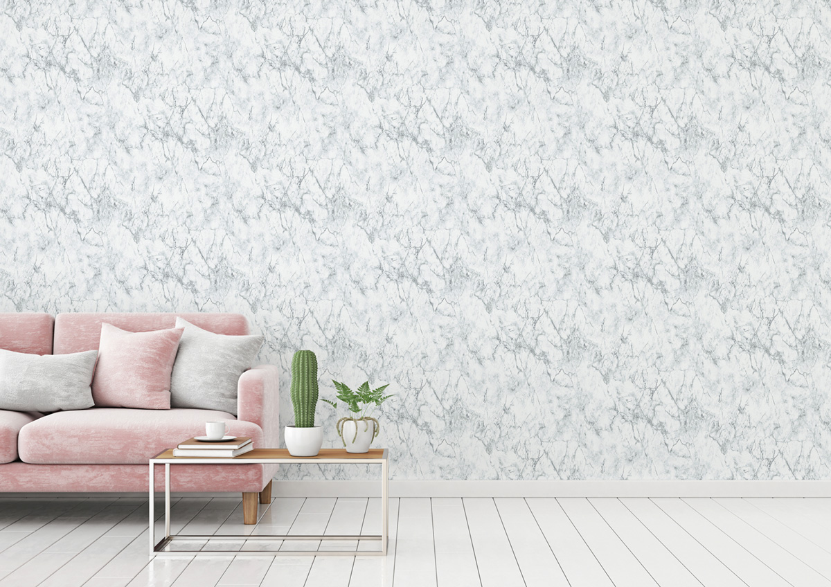 Papier peint Marbre blanc gris foncé - Elements 2 d'A.S. Création AMB4 | Réf. AS-361572