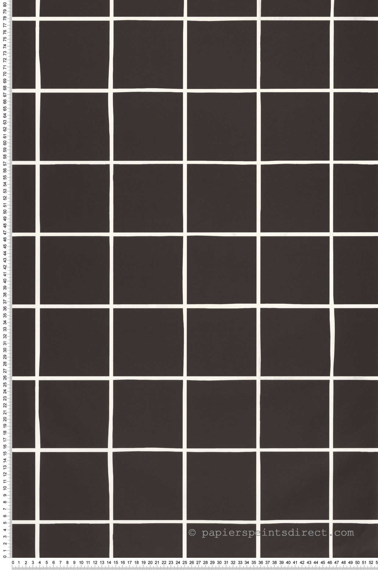 Papier peint Quadrillage Keep Calm noir - Young & Free de Casélio | Réf. YNF103279009