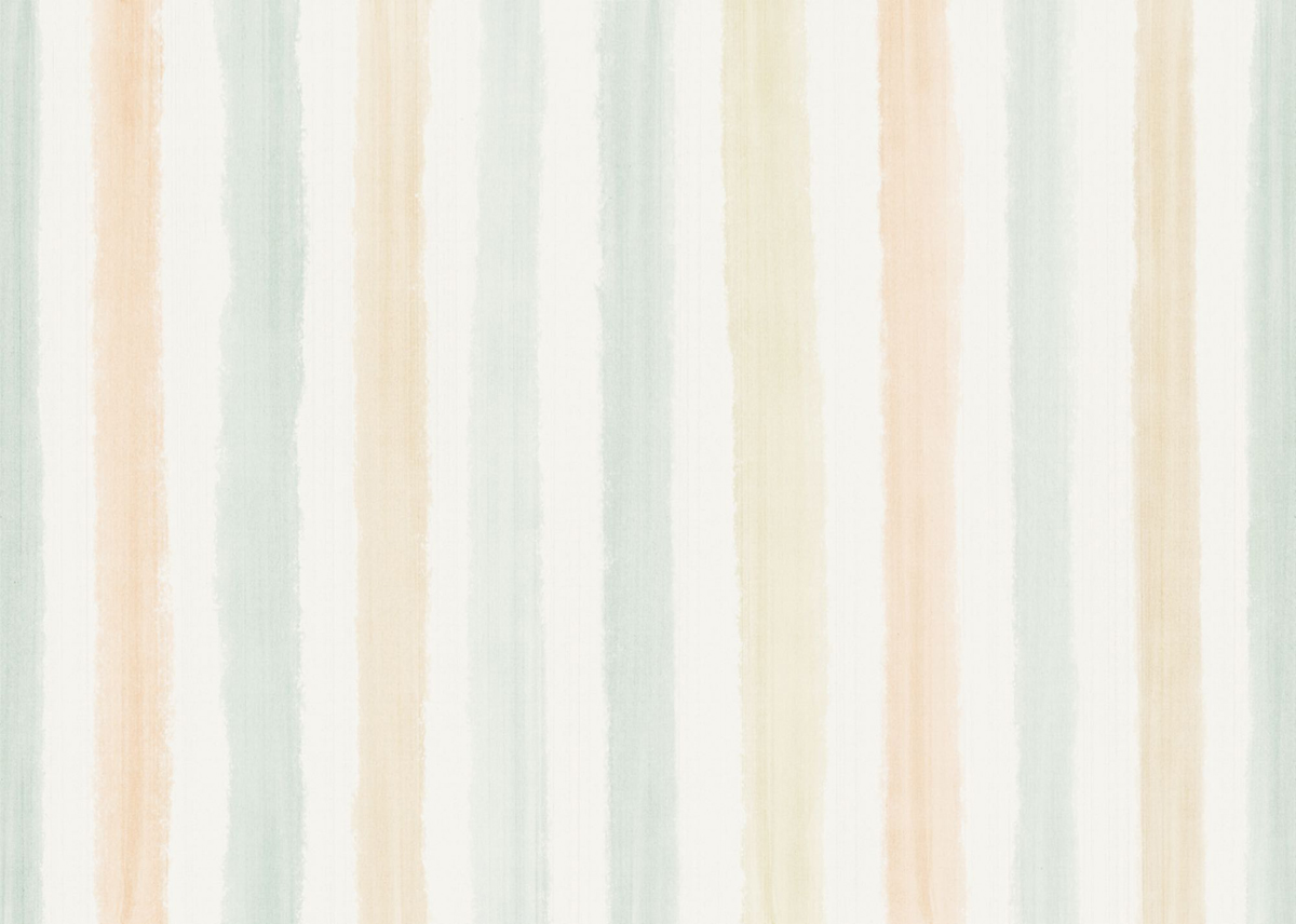 Papier peint panoramique Lignes Rayures Aquarelle bleu - Seasons de Komar