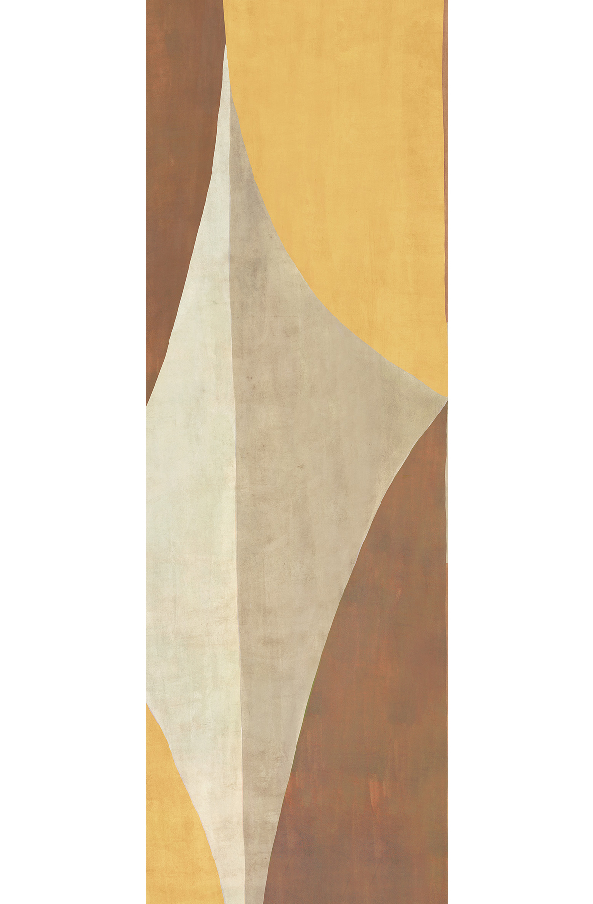 Papier peint panoramique Fresque Arrondie Luana curry - C H260 - Amani de Masureel | Réf. MAS-DGAMA3013-260