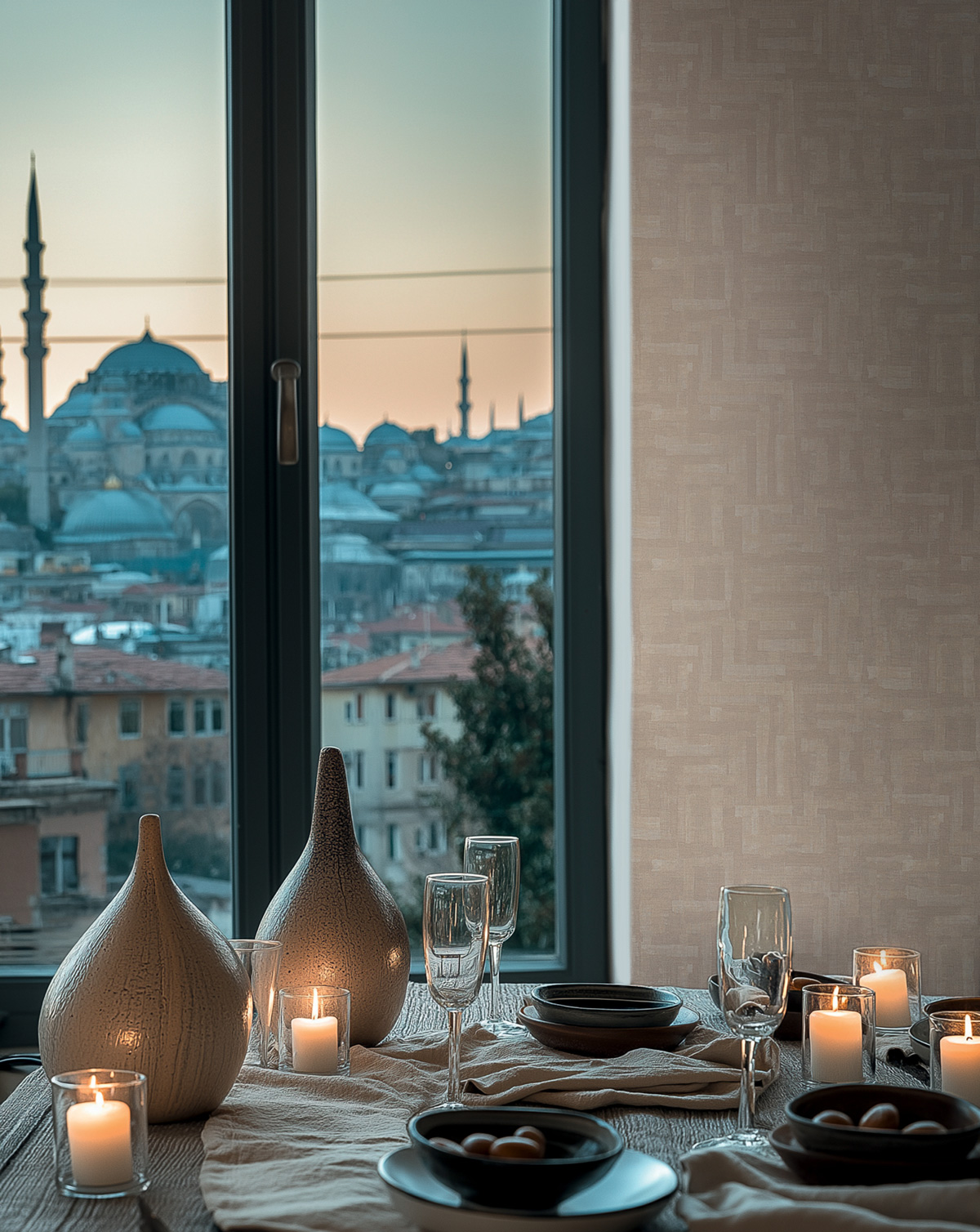 Papier peint Géométrie Ethnique lin grège - Metropolitan Stories 4 Hot Spots d'A.S. Création AMB1| Réf. AS-782041