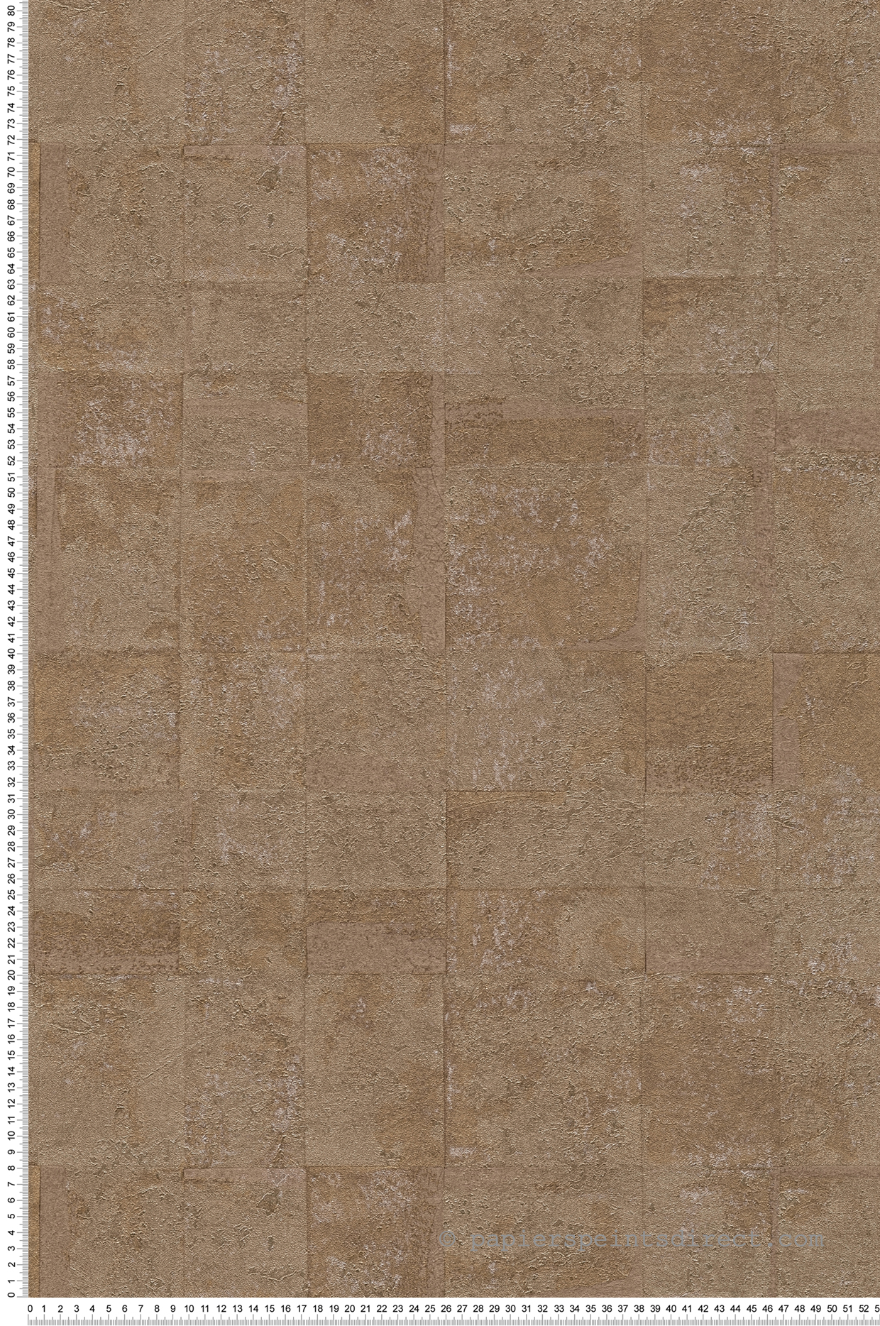 Papier peint Dalle Béton Géométrique marron doré - Stories of Life d'A.S. Création | Réf. AS-396711