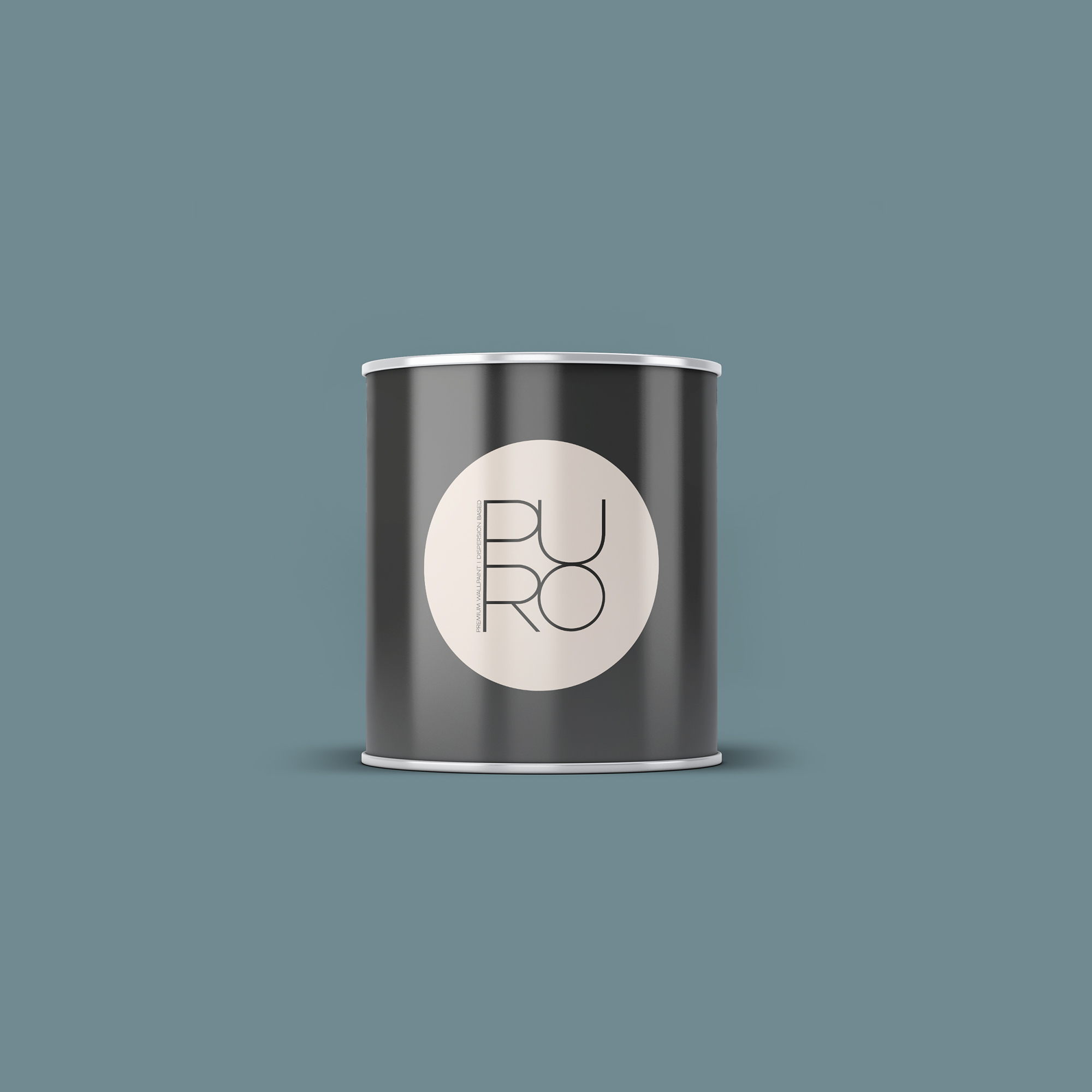 Image d'un pot de 1 litre de peinture Puro bleu, vert bluish petrol - c3011