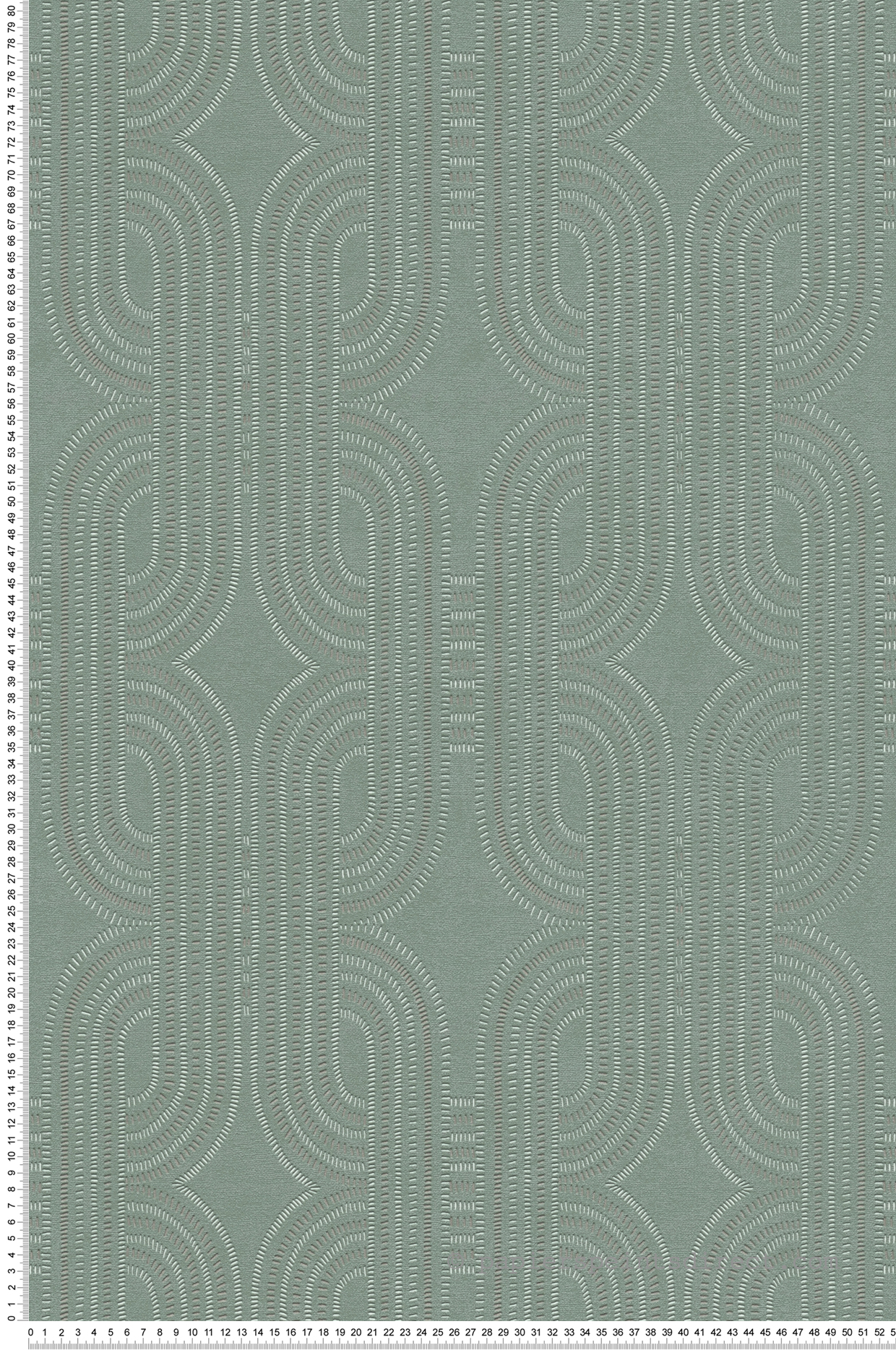 Papier peint Maille Art Déco vert argenté - French Affair d'A.S. Création | Réf. AS-399375