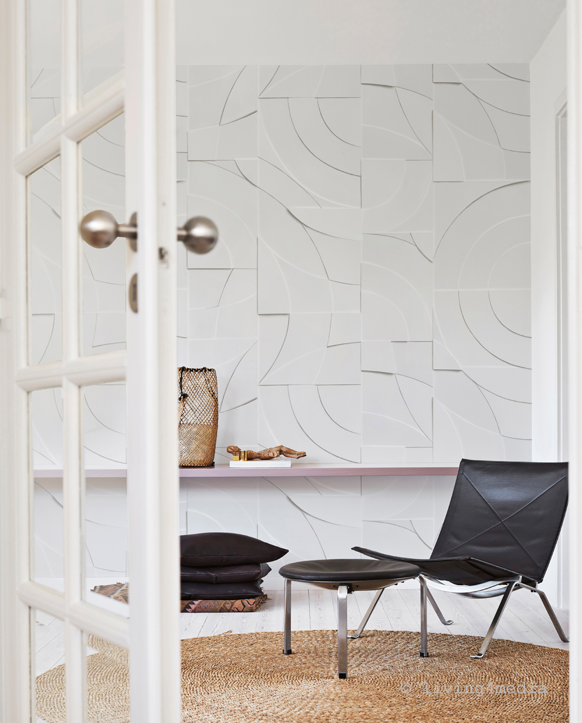 Papier peint panoramique Graphique 3D Lounge Papier A - 1/2/3 - Isidore Leroy