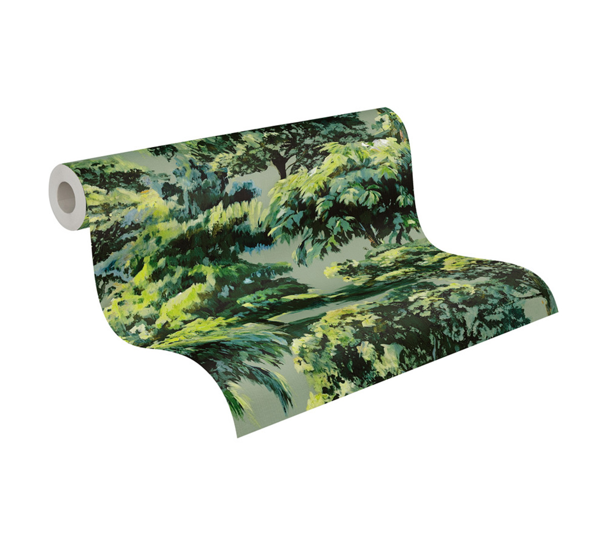 Papier peint Arbres Peinture vert - Pintwalls 3 d'A.S. Création ROLL | Réf. AS-791877