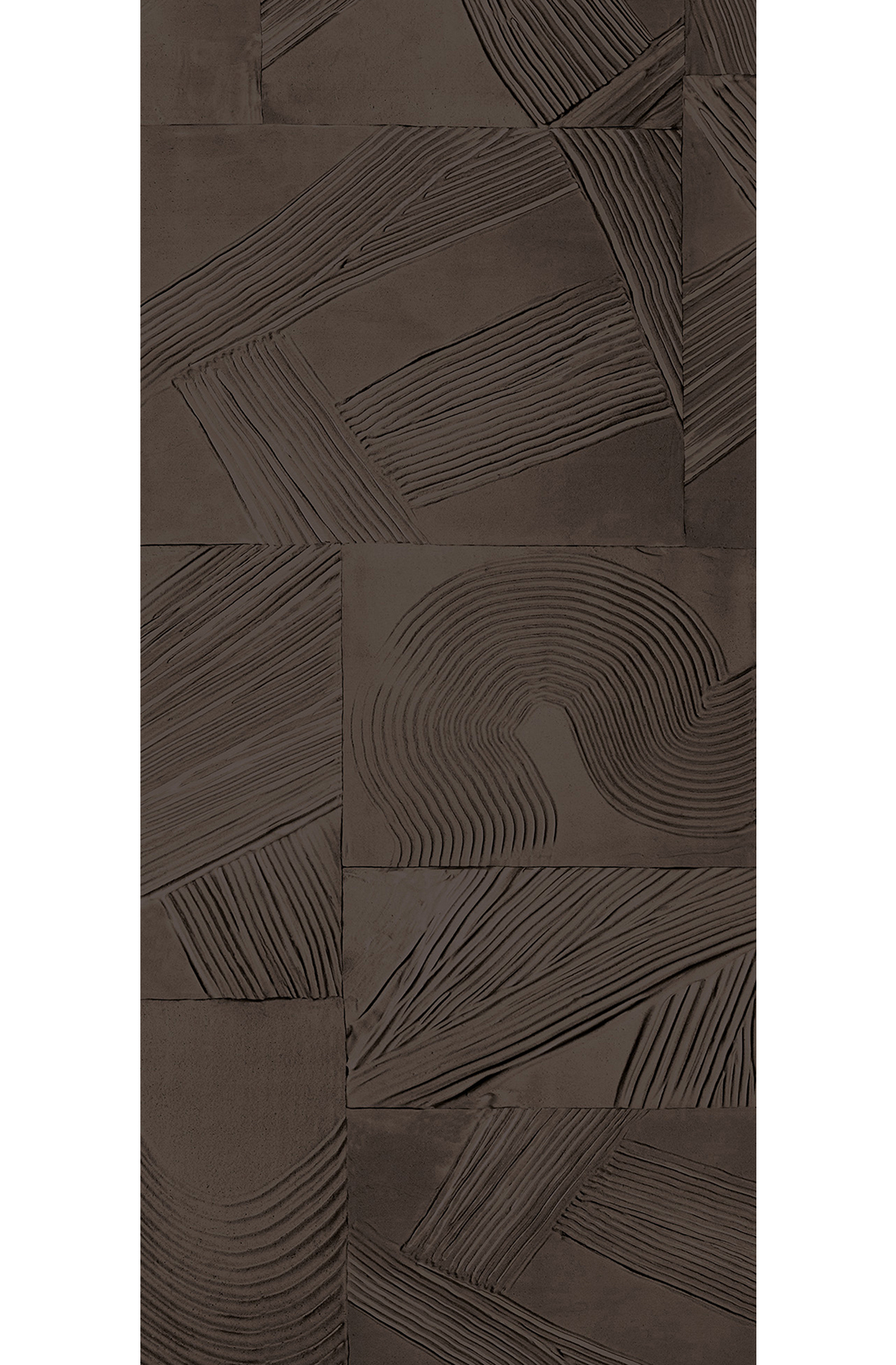 Papier peint panoramique Plâtre Paros café noir - B H260 - Rock de Masureel | Réf. MAS-DGROC3032-260